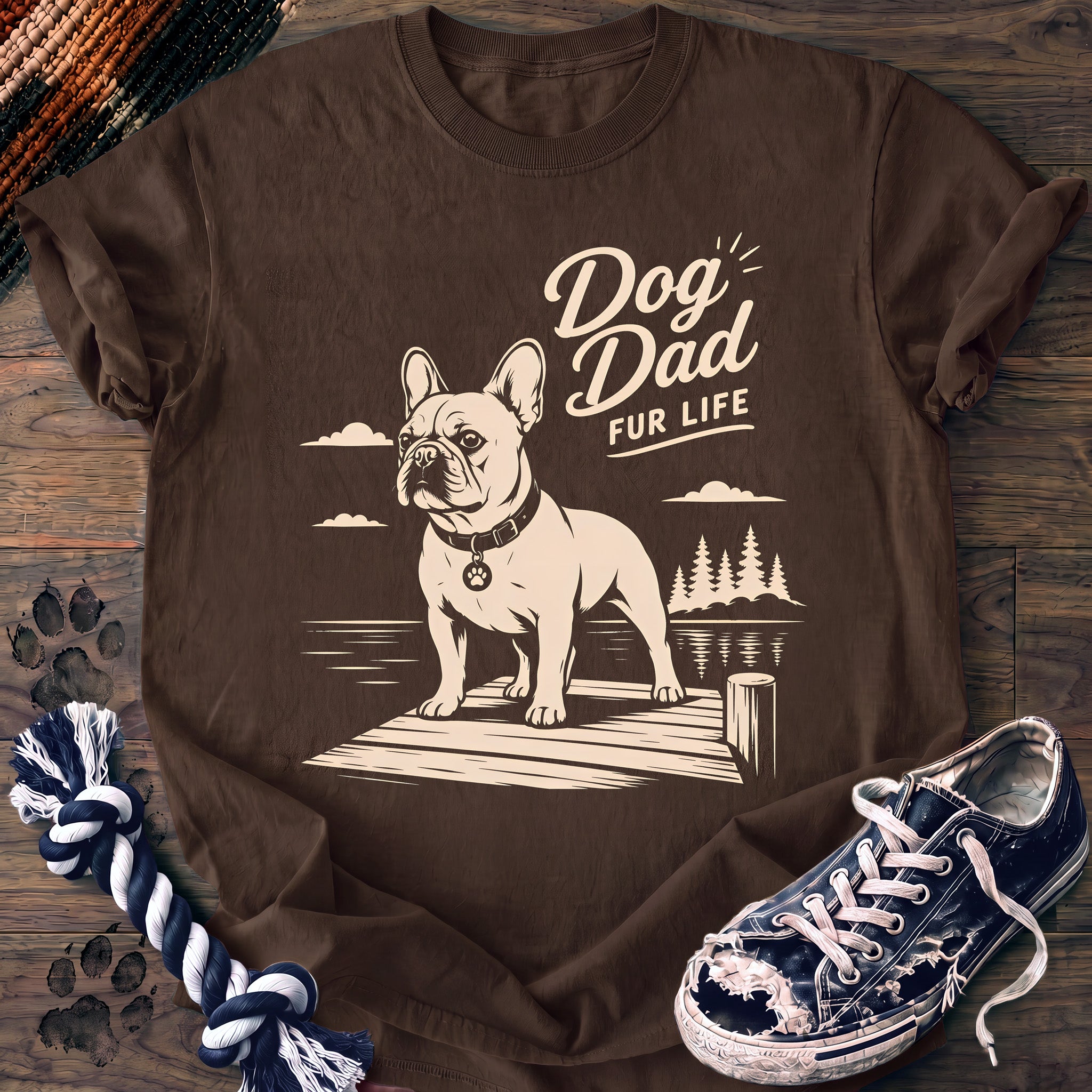 PAWSSION CLUB t-shirt in Espresso color - SKU PC-0419