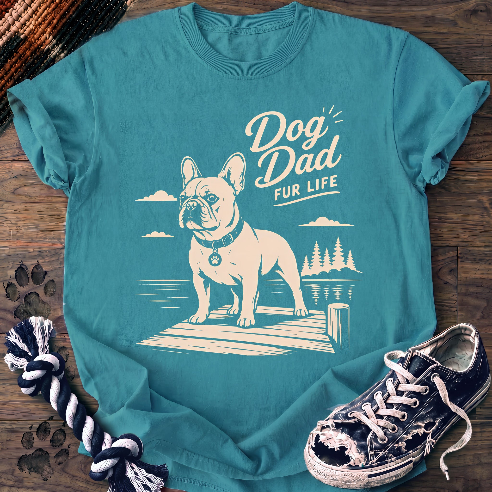 PAWSSION CLUB t-shirt in LagoonBlue color - SKU PC-0419