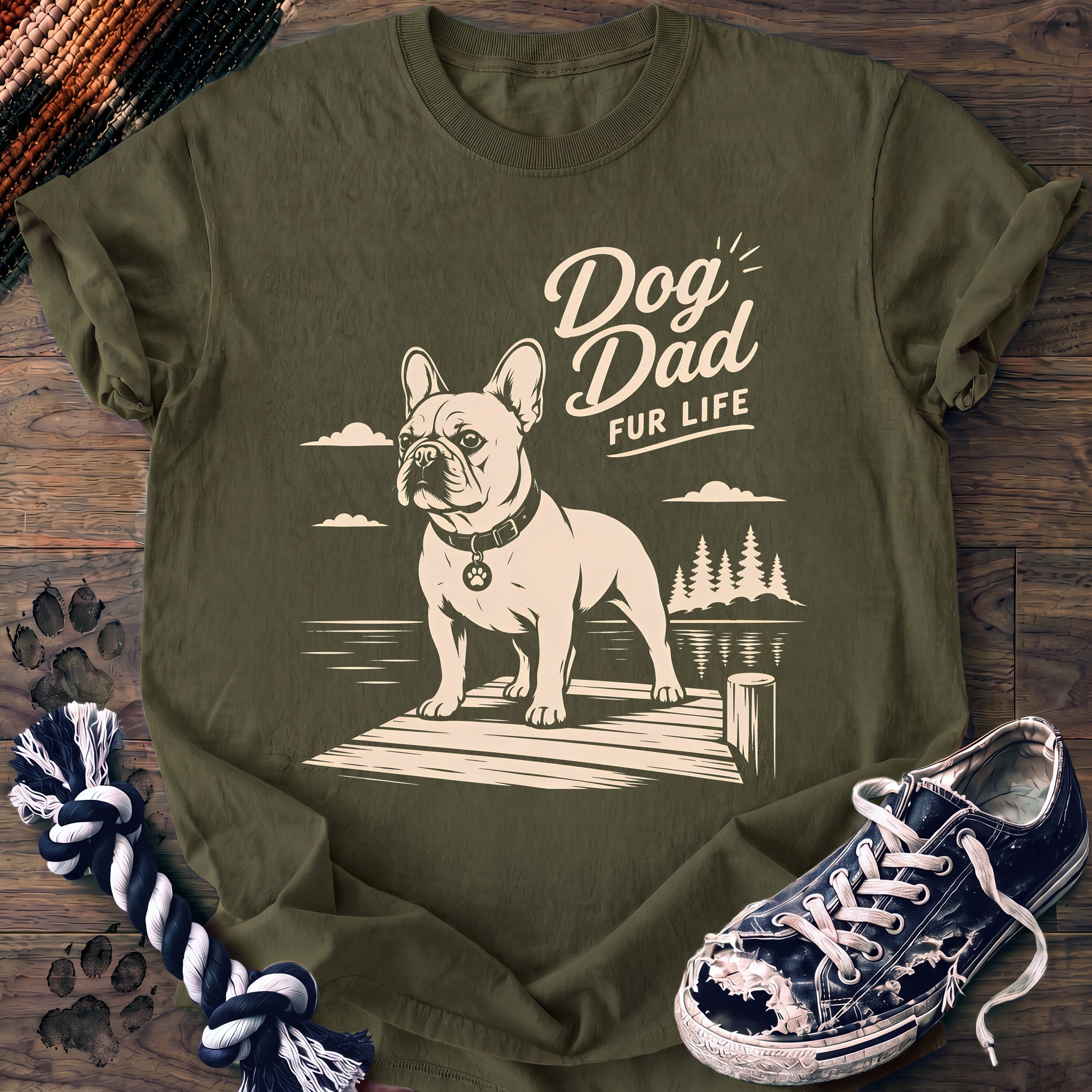PAWSSION CLUB t-shirt in Moss color - SKU PC-0419