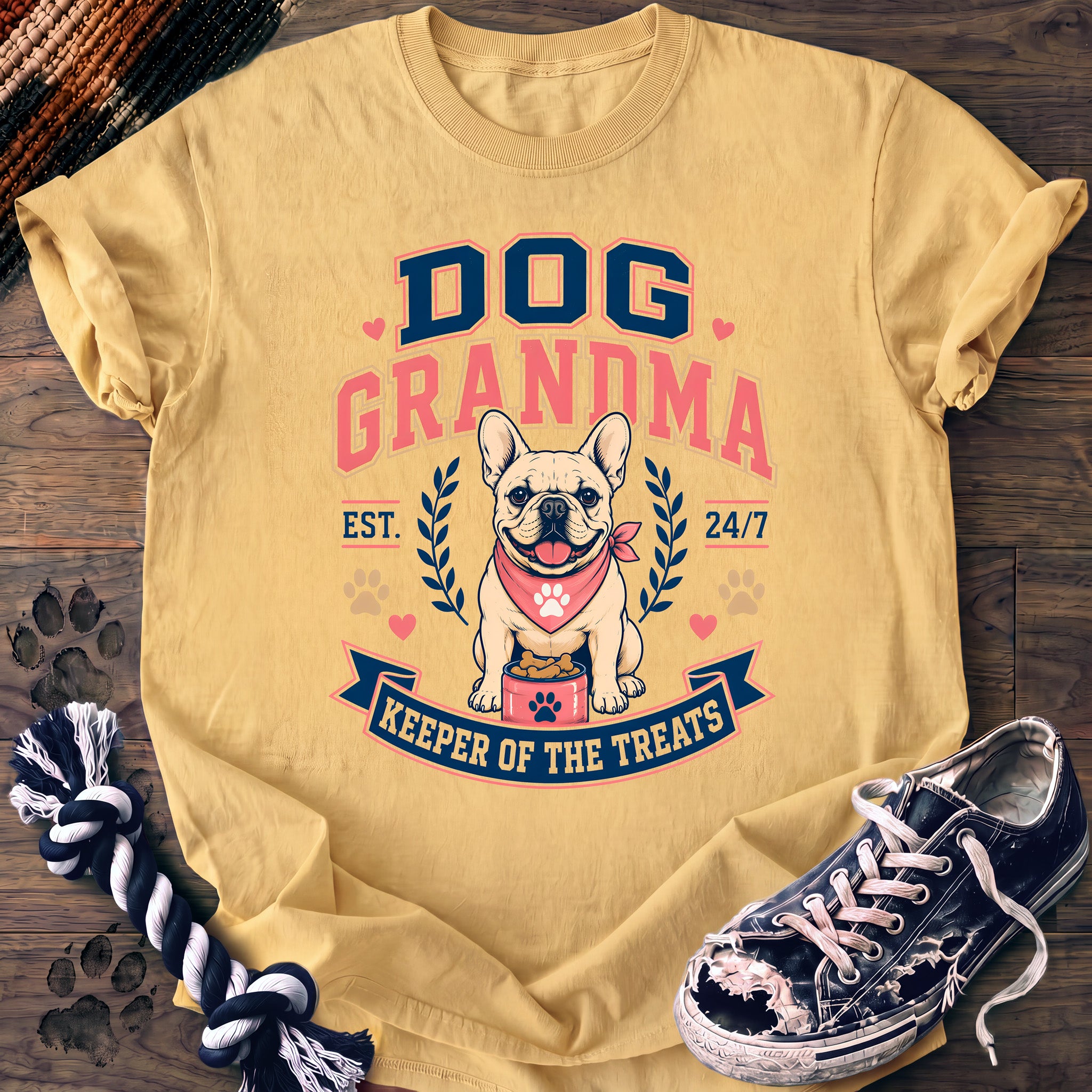 PAWSSION CLUB t-shirt in Butter color - SKU PC-0420