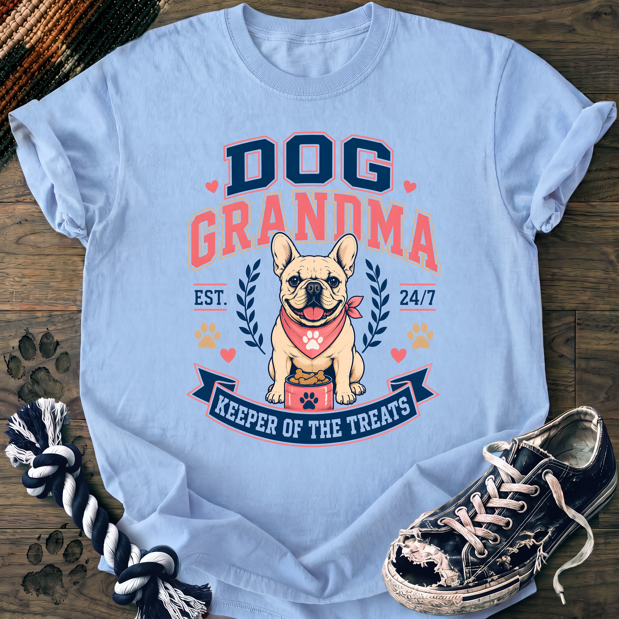 PAWSSION CLUB t-shirt in Chambray color - SKU PC-0420