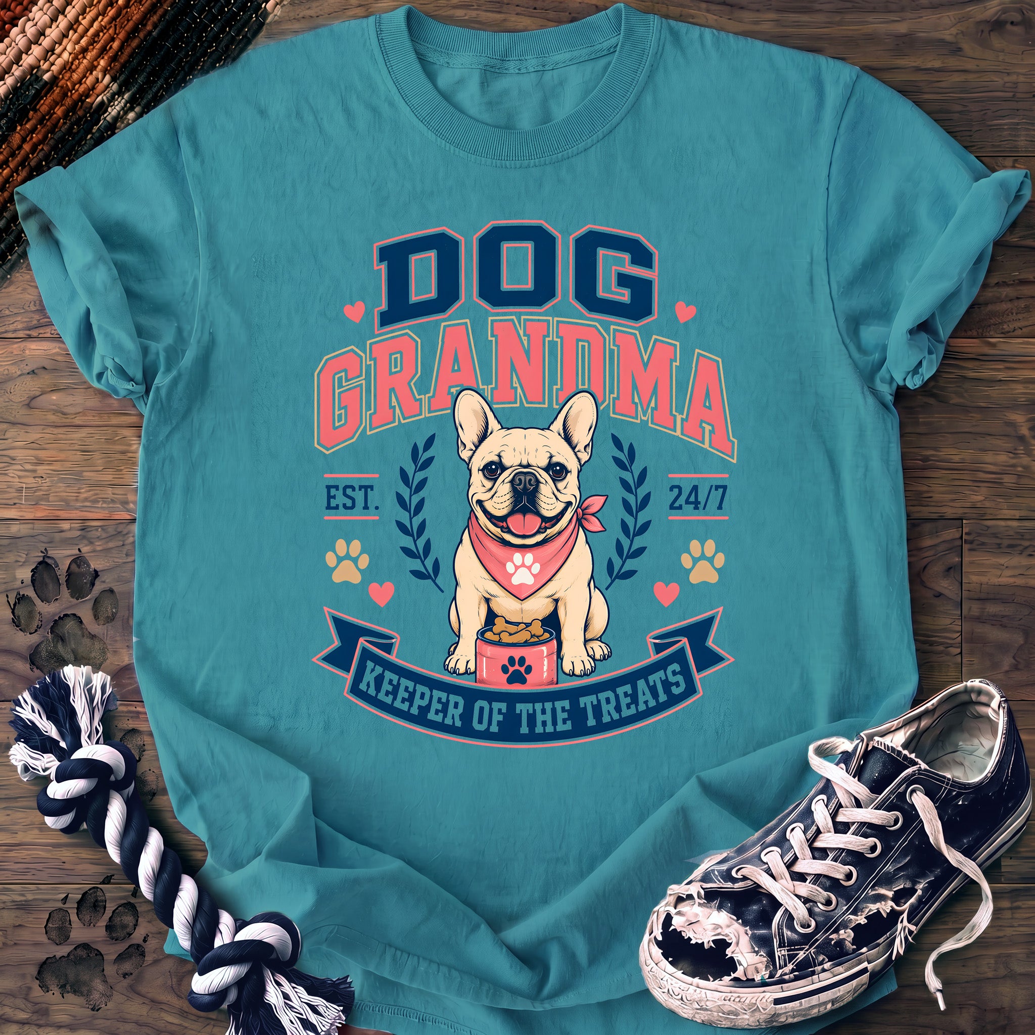 PAWSSION CLUB t-shirt in LagoonBlue color - SKU PC-0420