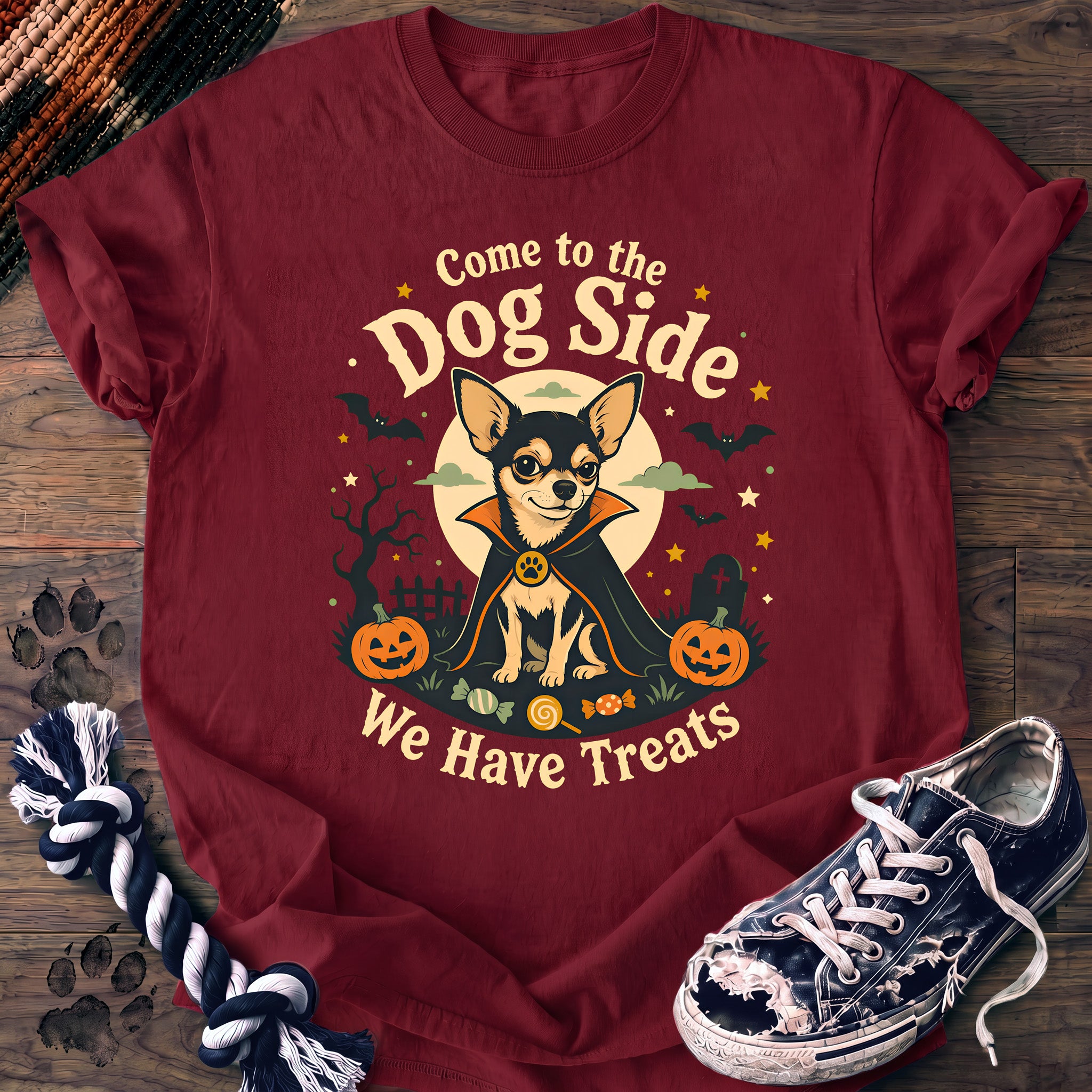 PAWSSION CLUB t-shirt in Crimson color - SKU PC-0517