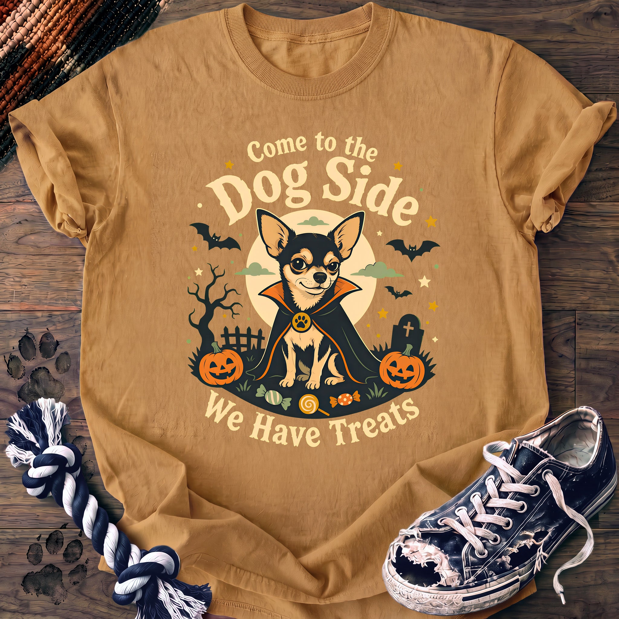 PAWSSION CLUB t-shirt in Mustard color - SKU PC-0517