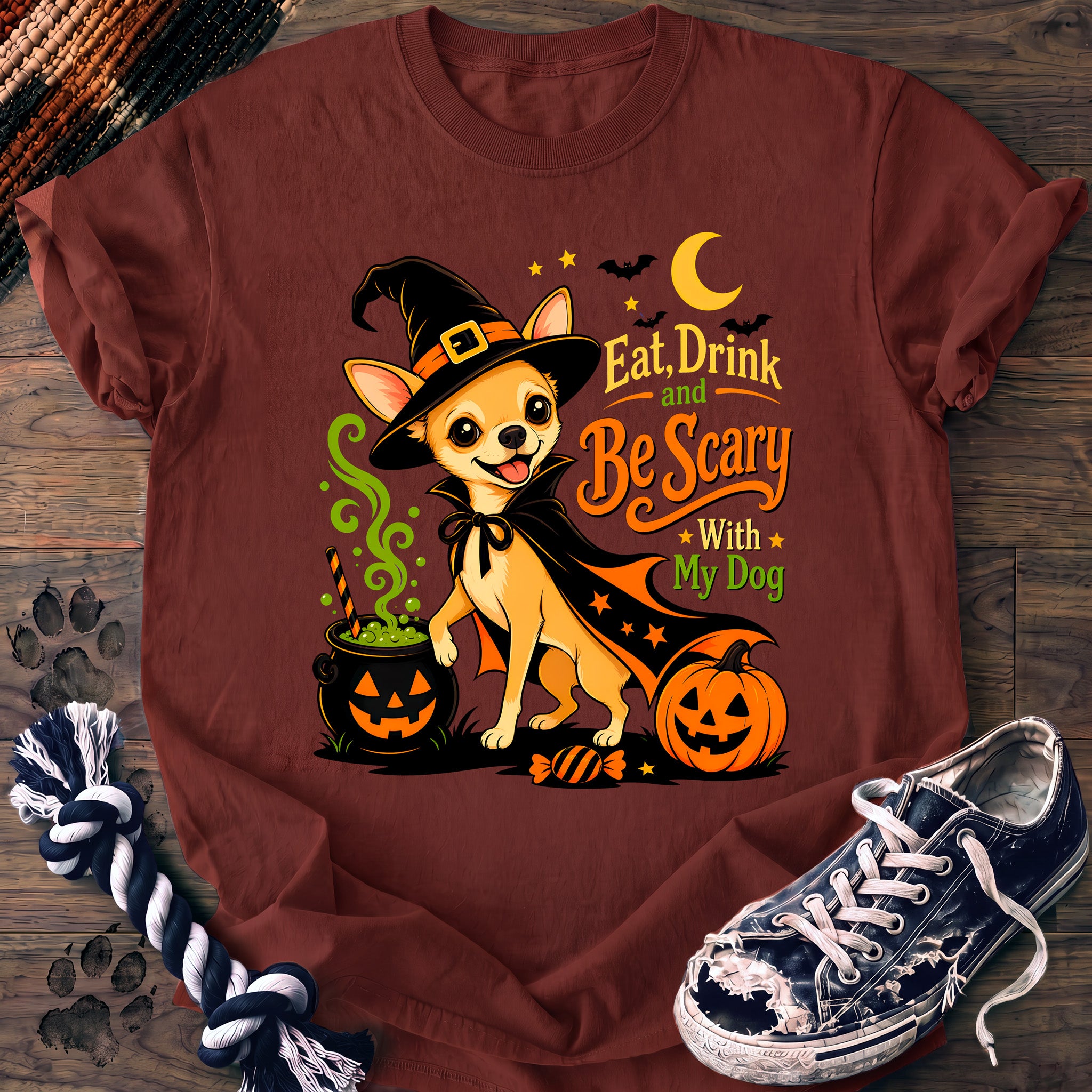 PAWSSION CLUB t-shirt in Brick color - SKU PC-0519