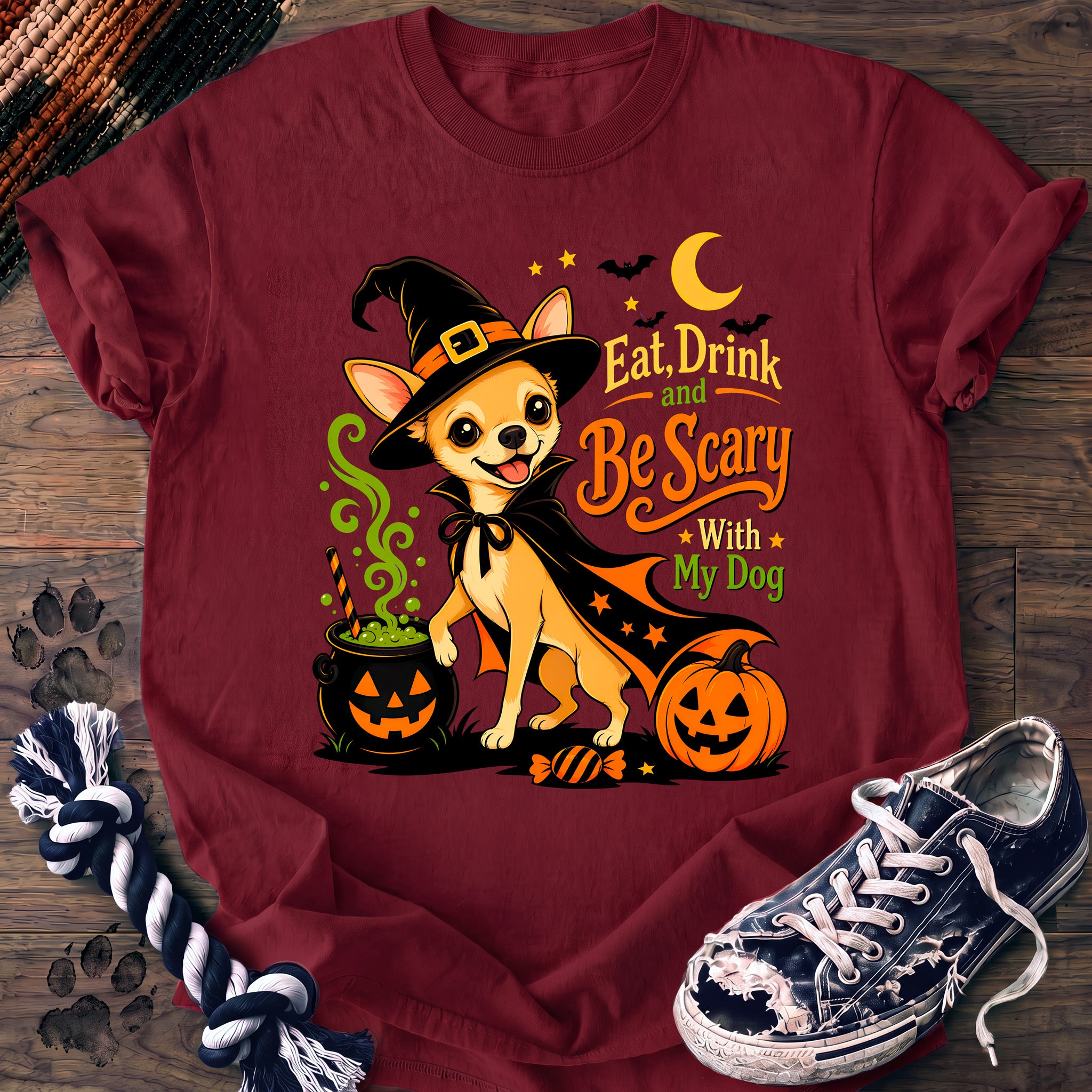 PAWSSION CLUB t-shirt in Crimson color - SKU PC-0519
