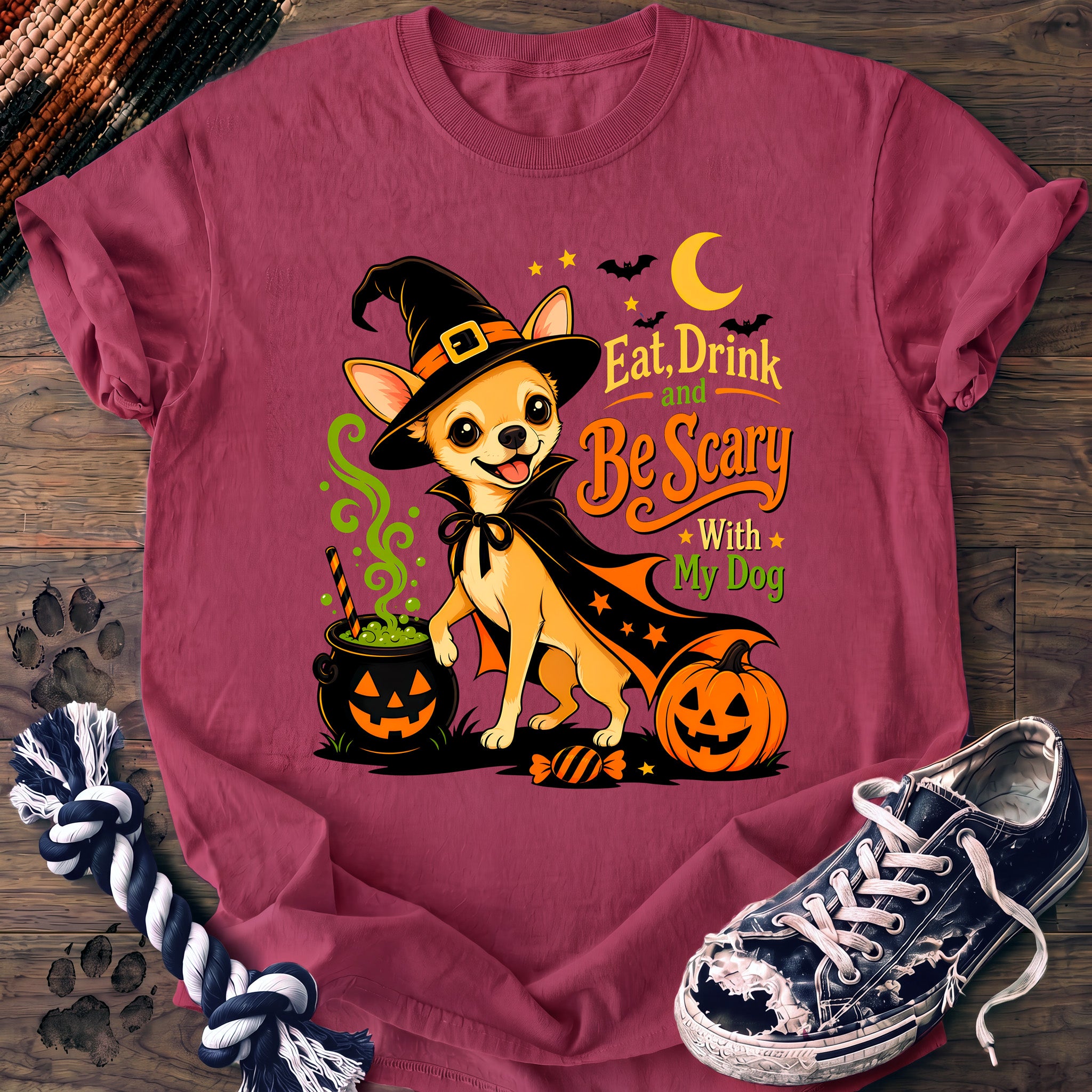 PAWSSION CLUB t-shirt in Crunchberry color - SKU PC-0519