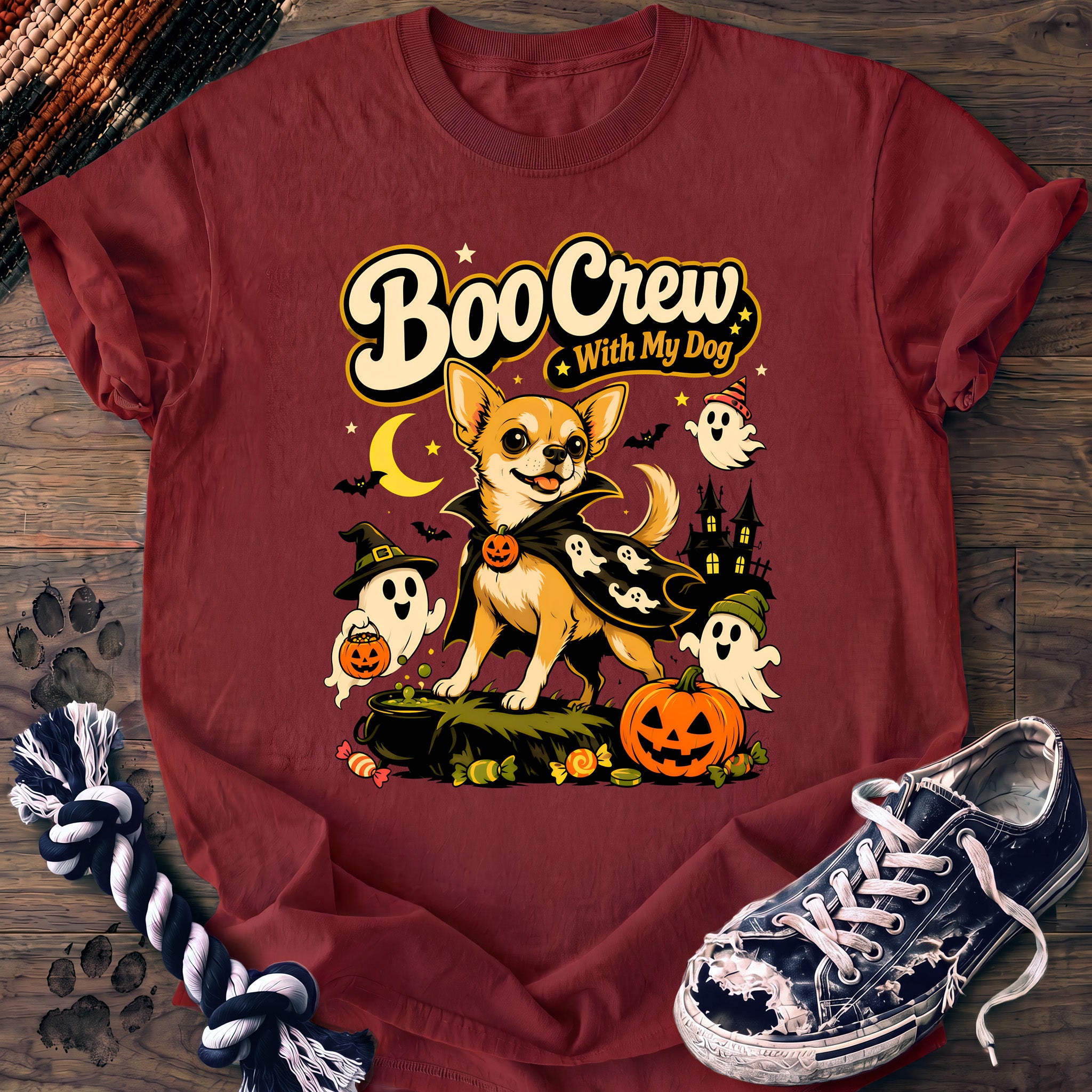 PAWSSION CLUB t-shirt in Chili color - SKU PC-0520