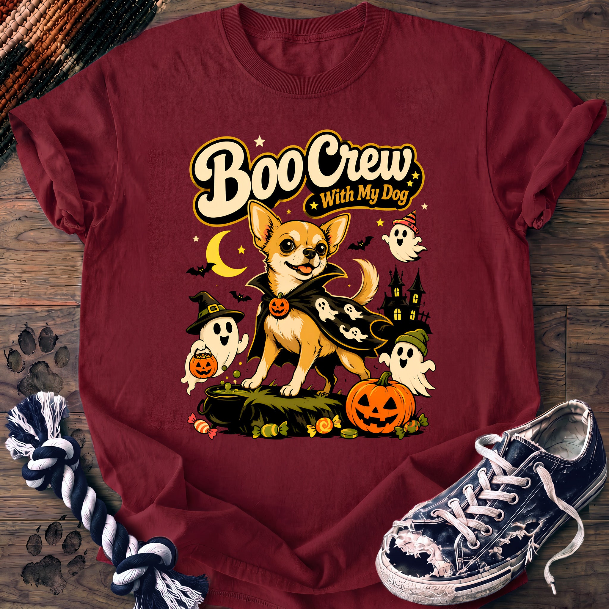 PAWSSION CLUB t-shirt in Crimson color - SKU PC-0520