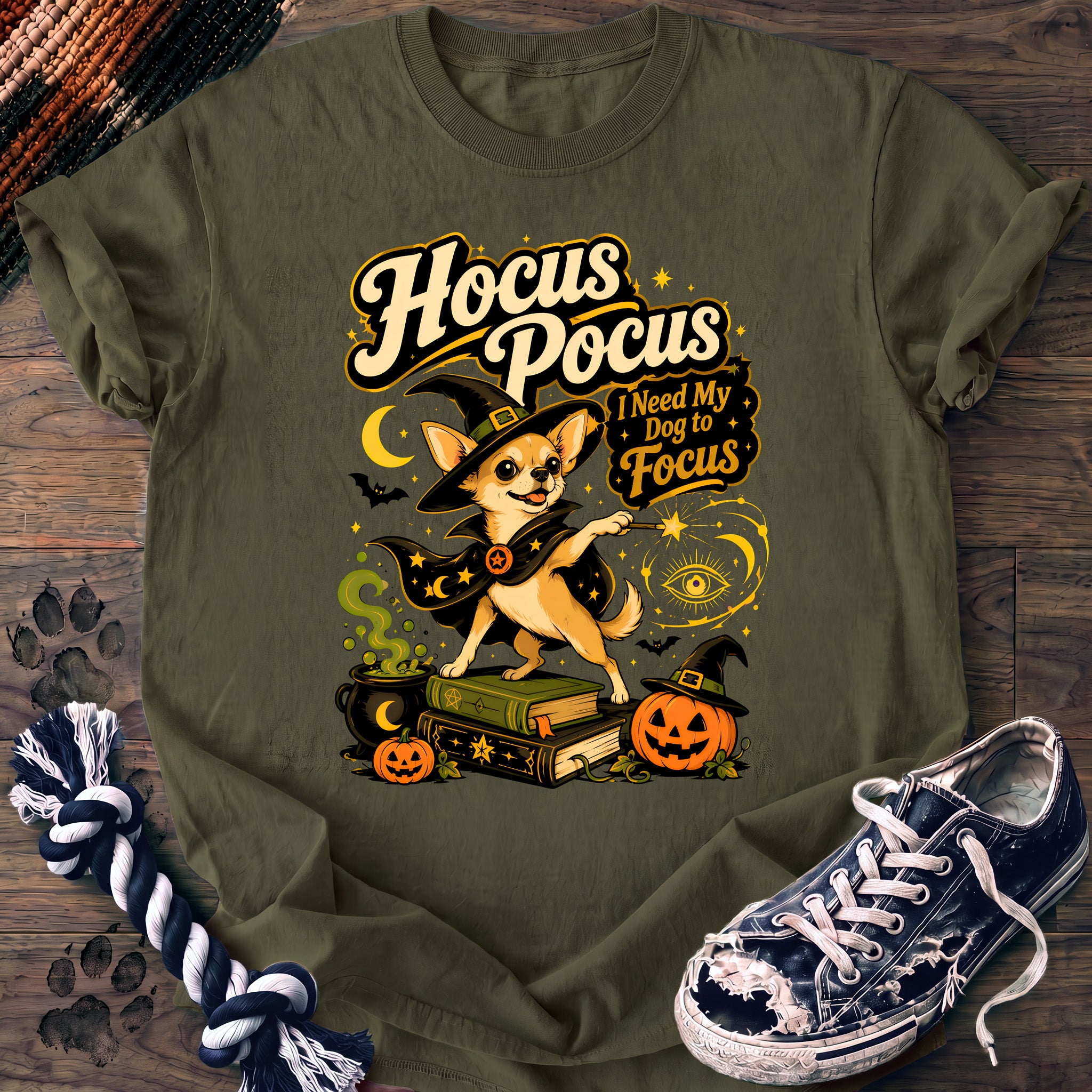 PAWSSION CLUB t-shirt in Moss color - SKU PC-0522