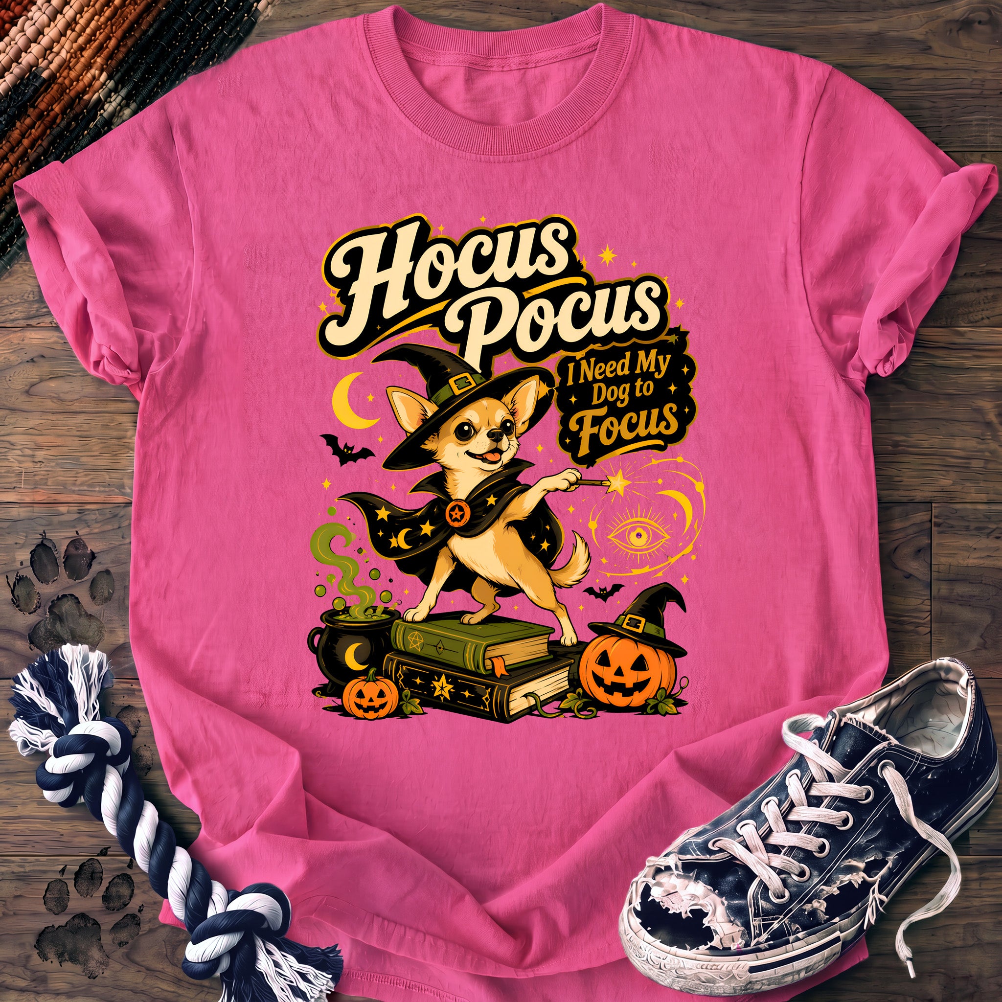 PAWSSION CLUB t-shirt in NeonPink color - SKU PC-0522