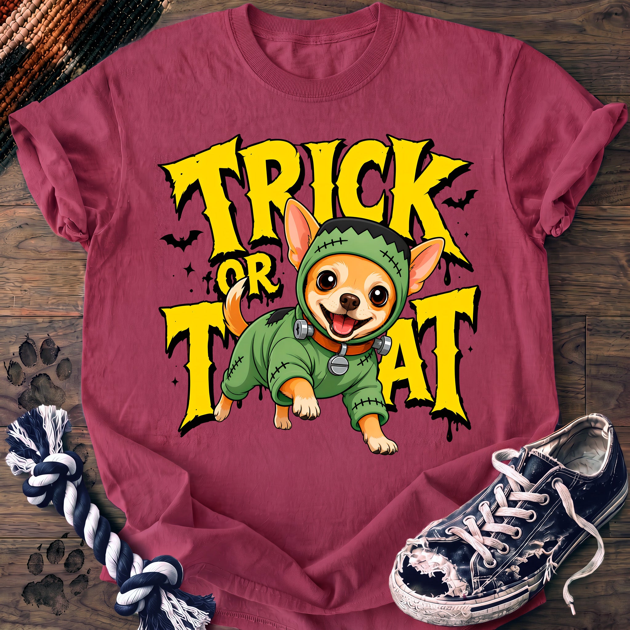 PAWSSION CLUB t-shirt in Crunchberry color - SKU PC-0523