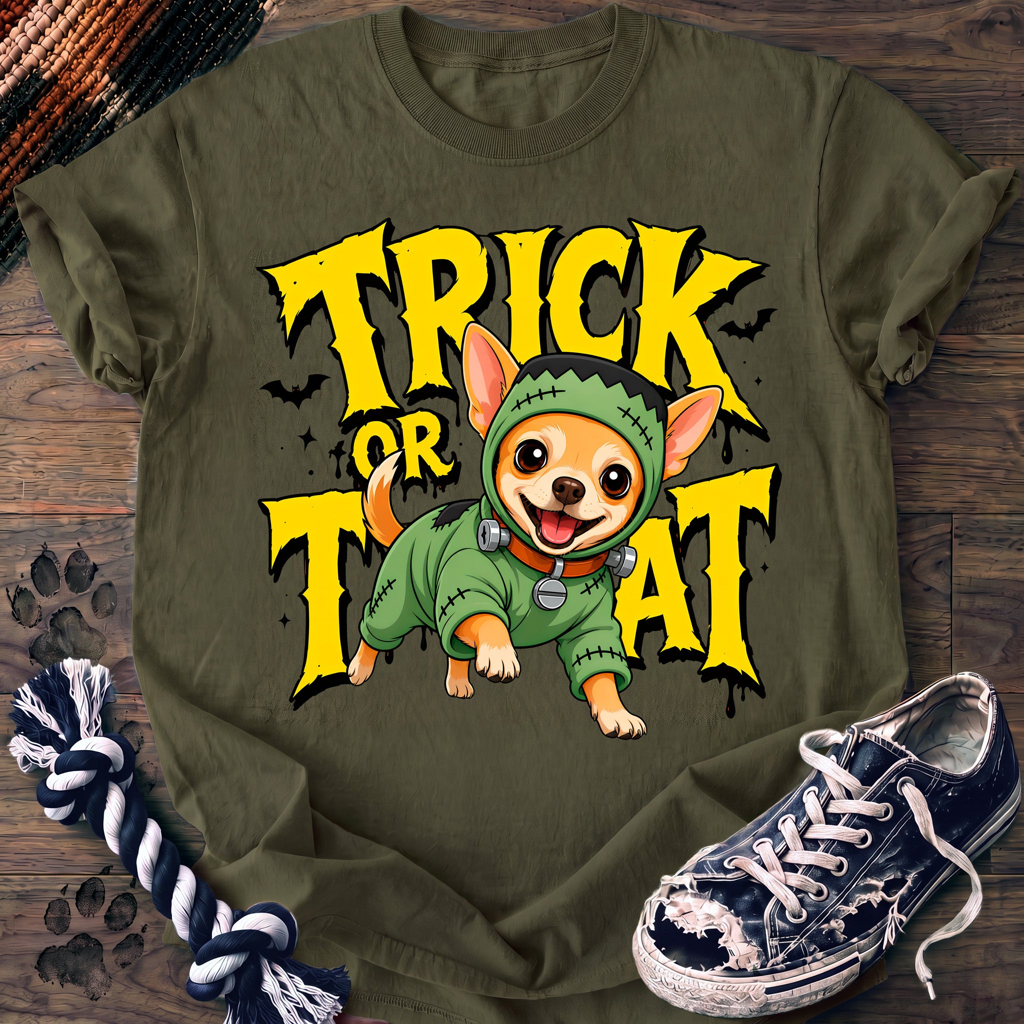 PAWSSION CLUB t-shirt in Moss color - SKU PC-0523