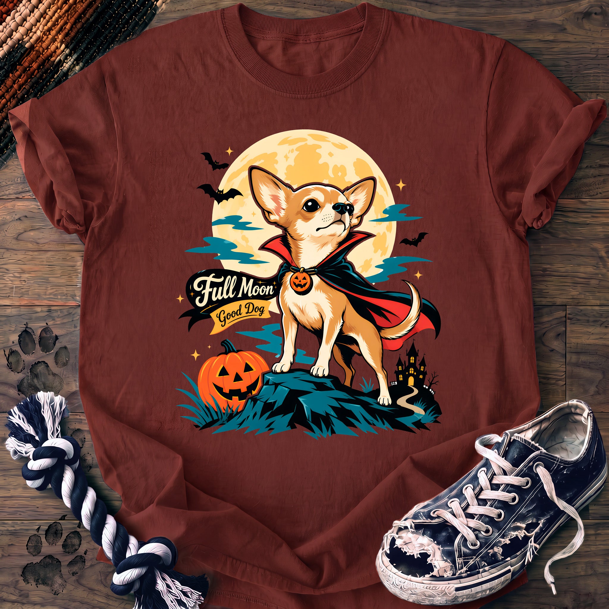 PAWSSION CLUB t-shirt in Brick color - SKU PC-0524