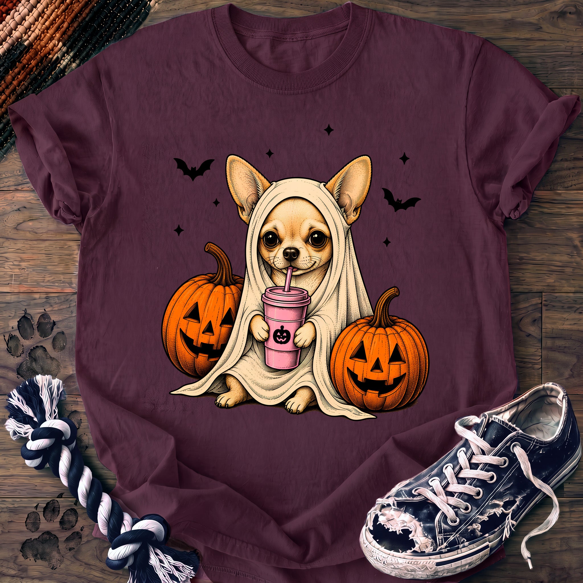 PAWSSION CLUB t-shirt in Berry color - SKU PC-0525
