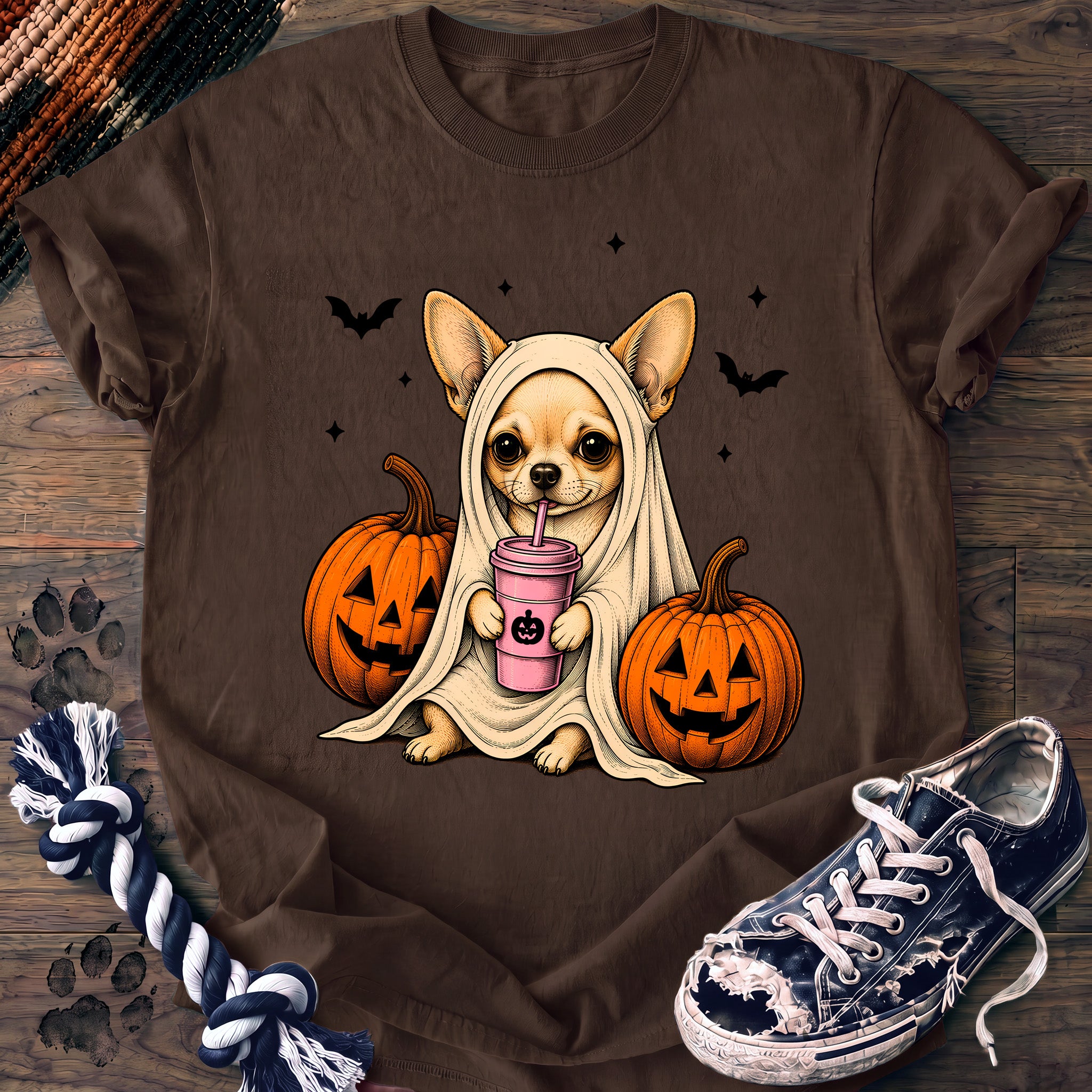 PAWSSION CLUB t-shirt in Espresso color - SKU PC-0525