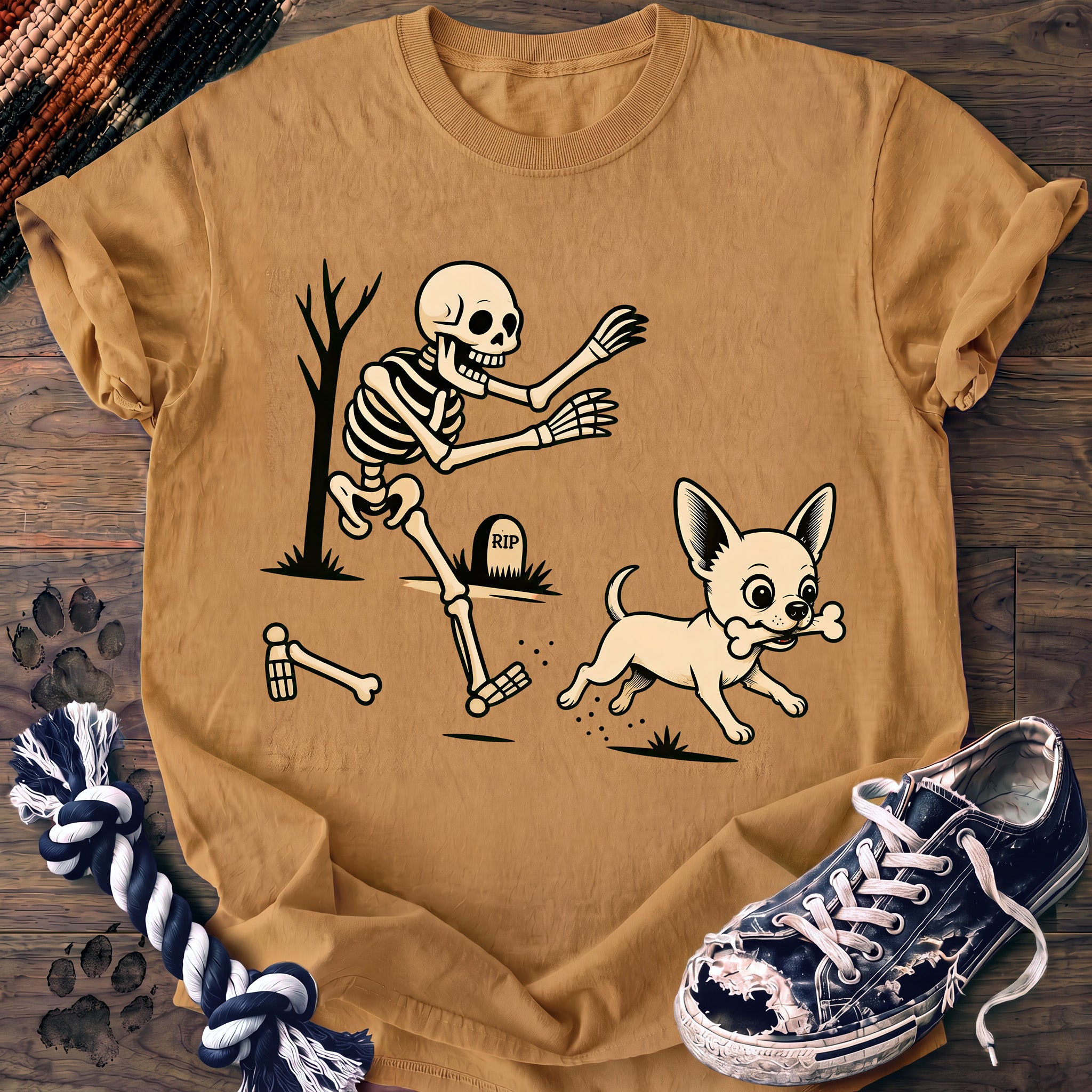 PAWSSION CLUB t-shirt in Mustard color - SKU PC-0527