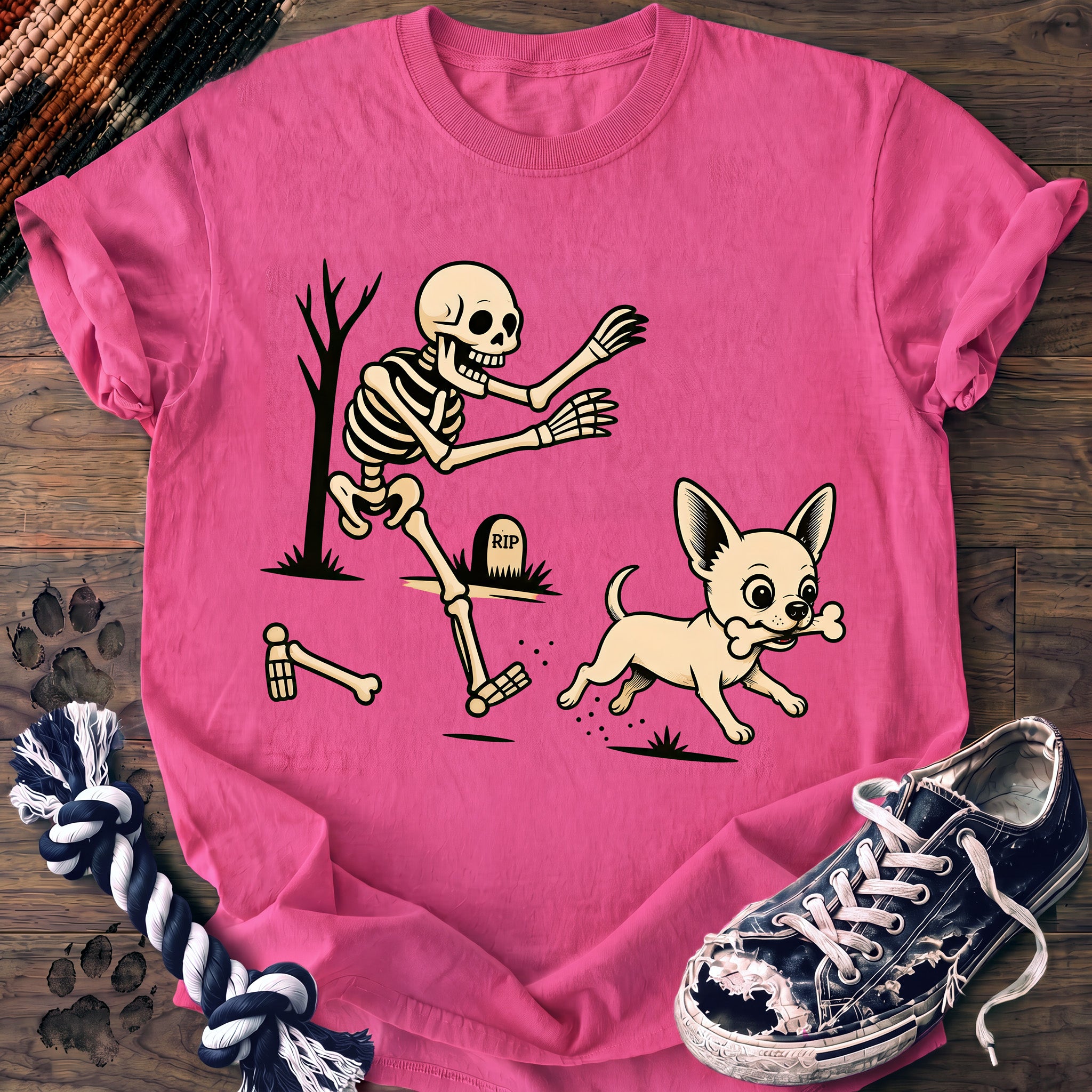 PAWSSION CLUB t-shirt in NeonPink color - SKU PC-0527