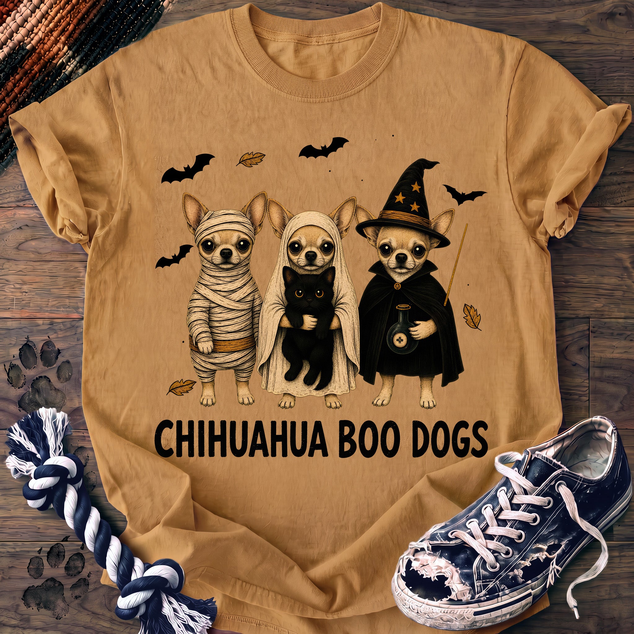 PAWSSION CLUB t-shirt in Mustard color - SKU PC-0529