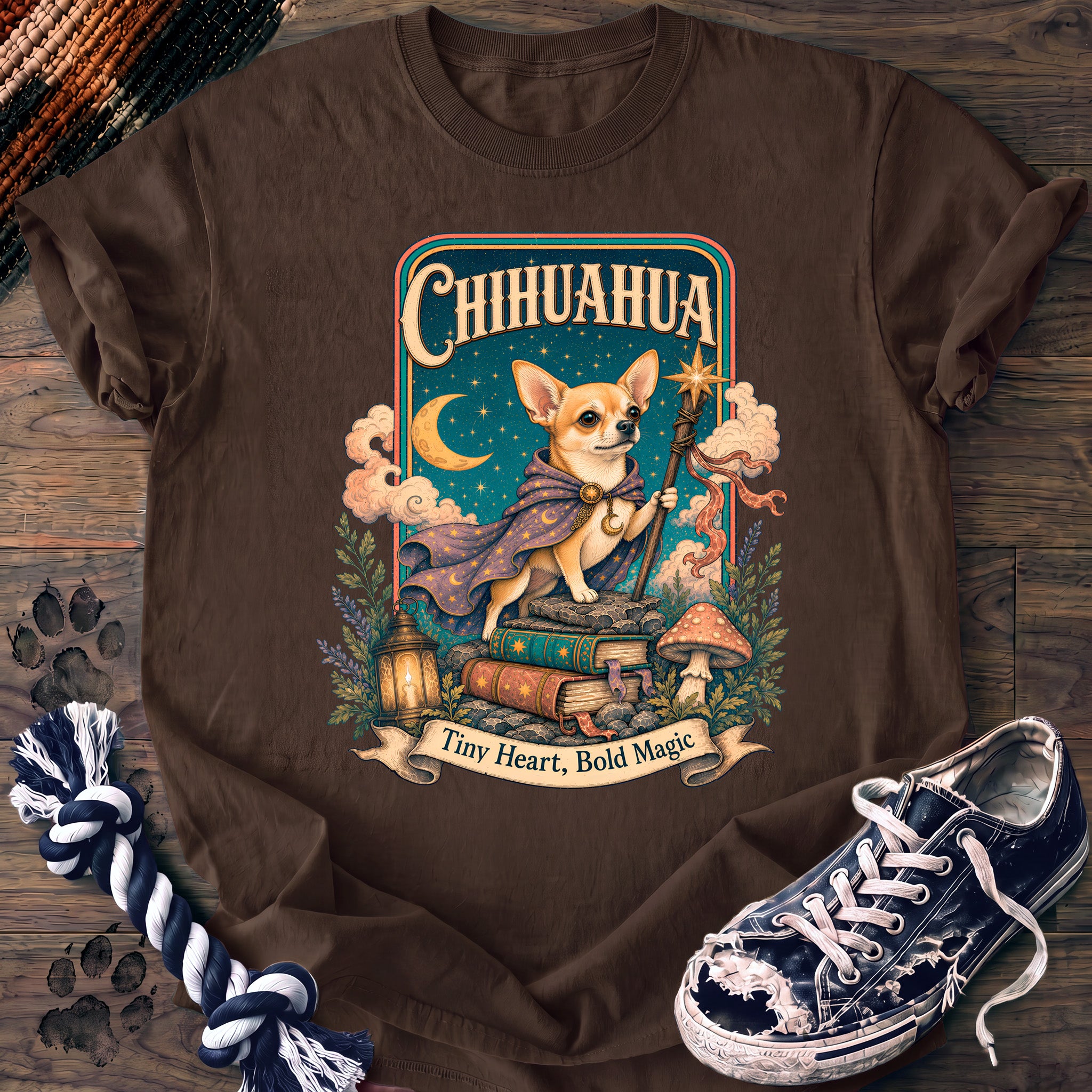 PAWSSION CLUB t-shirt in Espresso color - SKU PC-0531
