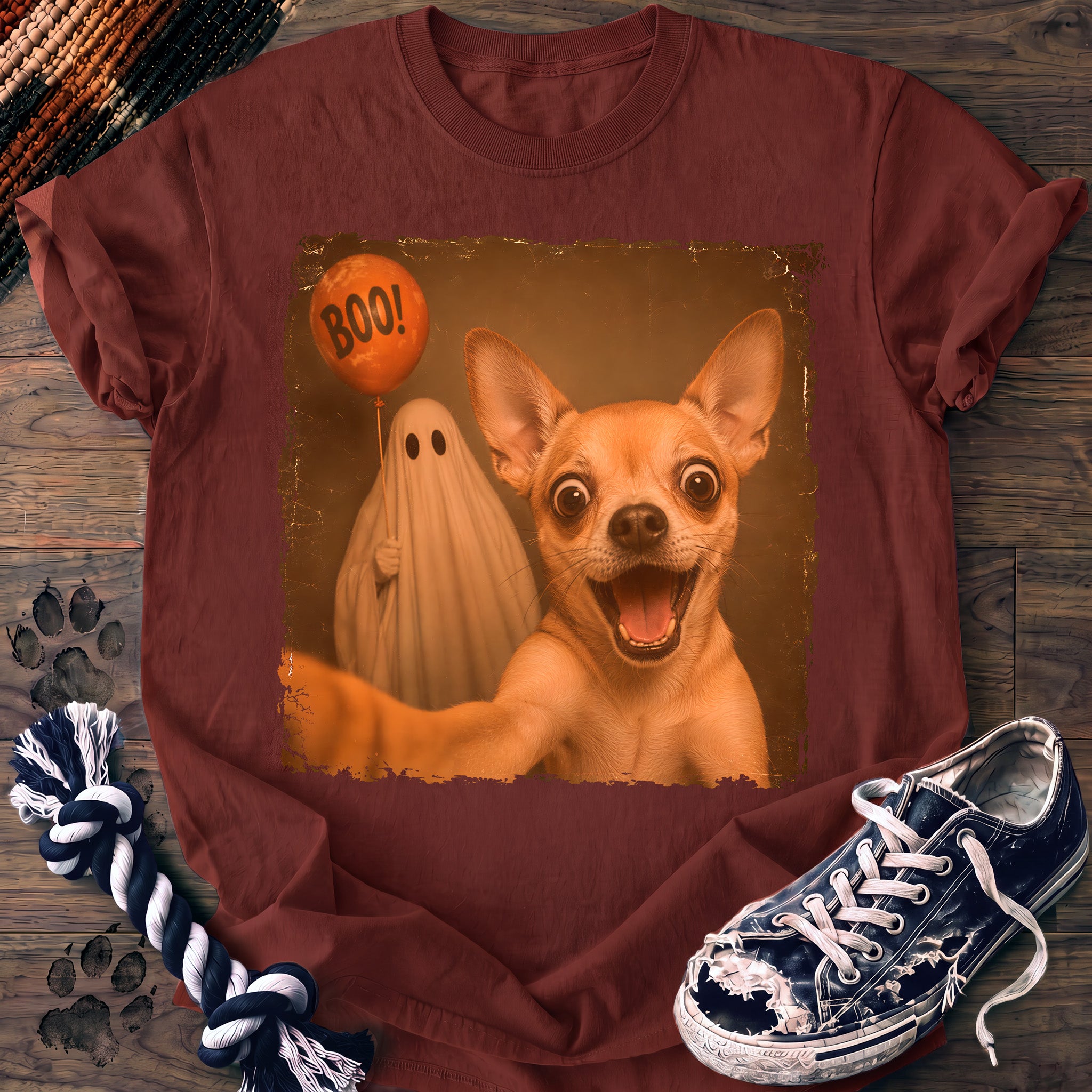 PAWSSION CLUB t-shirt in Brick color - SKU PC-0533