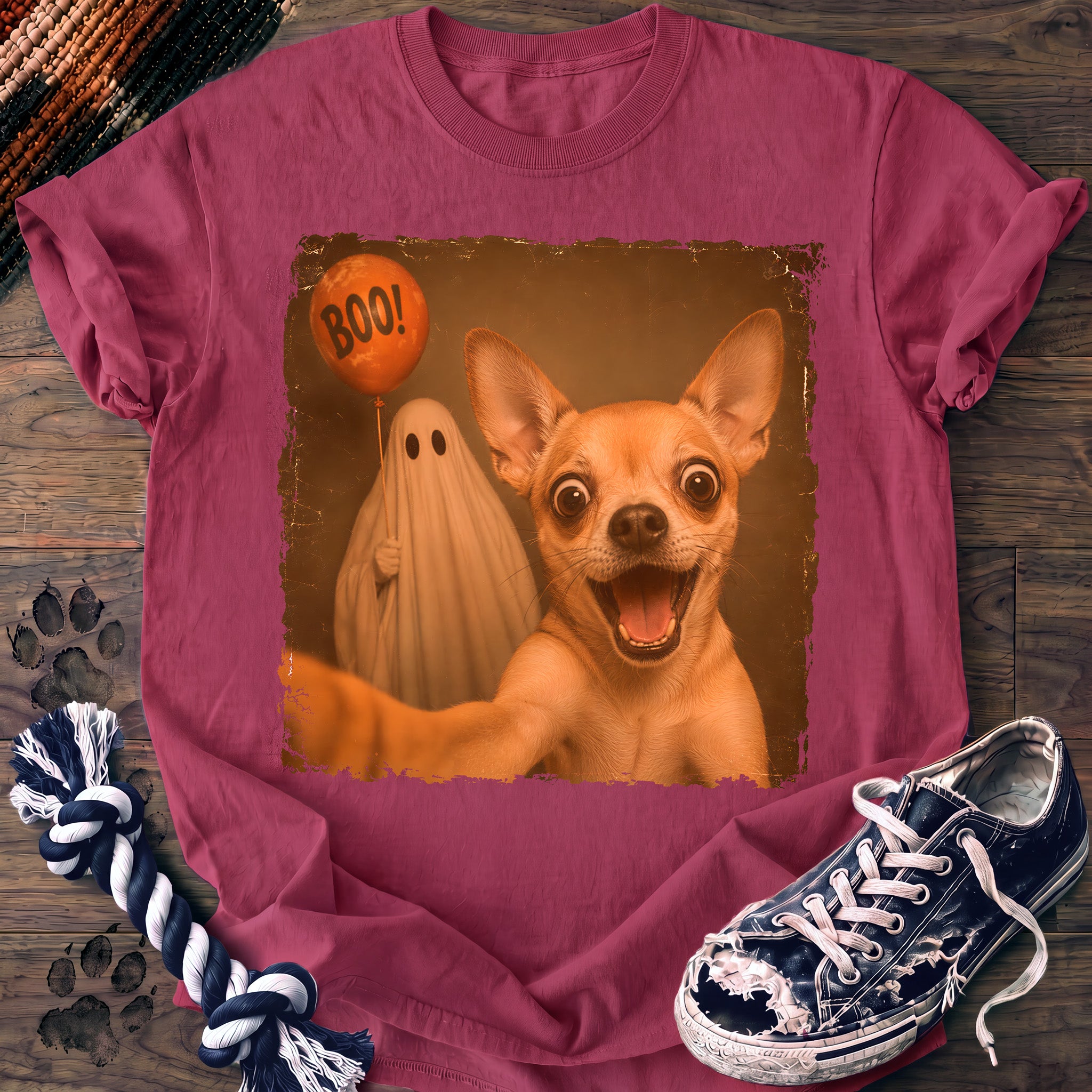 PAWSSION CLUB t-shirt in Crunchberry color - SKU PC-0533