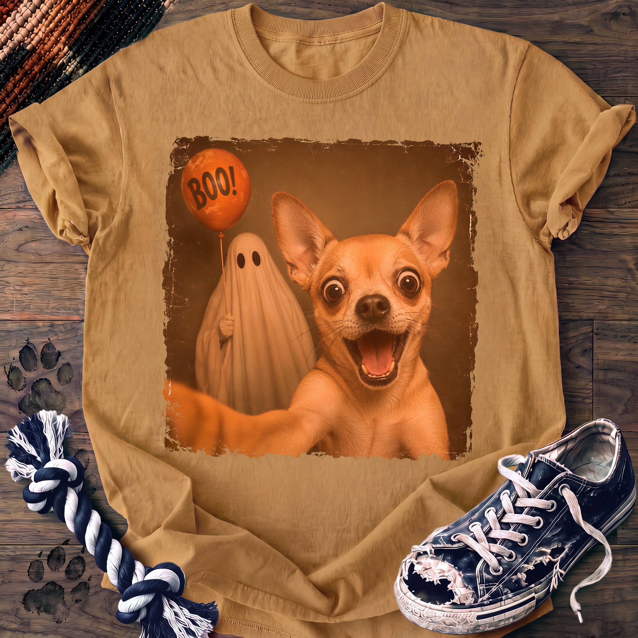 PAWSSION CLUB t-shirt in Mustard color - SKU PC-0533