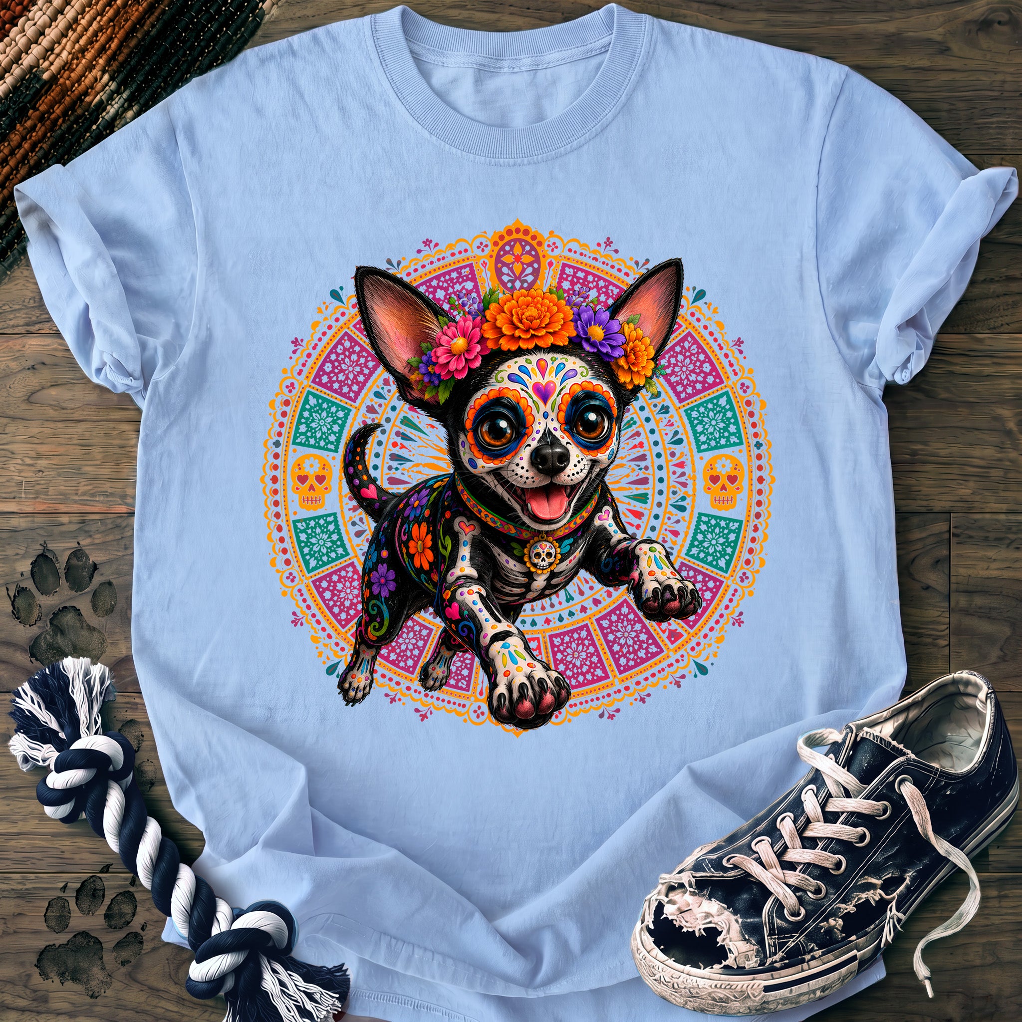 PAWSSION CLUB t-shirt in Chambray color - SKU PC-0534