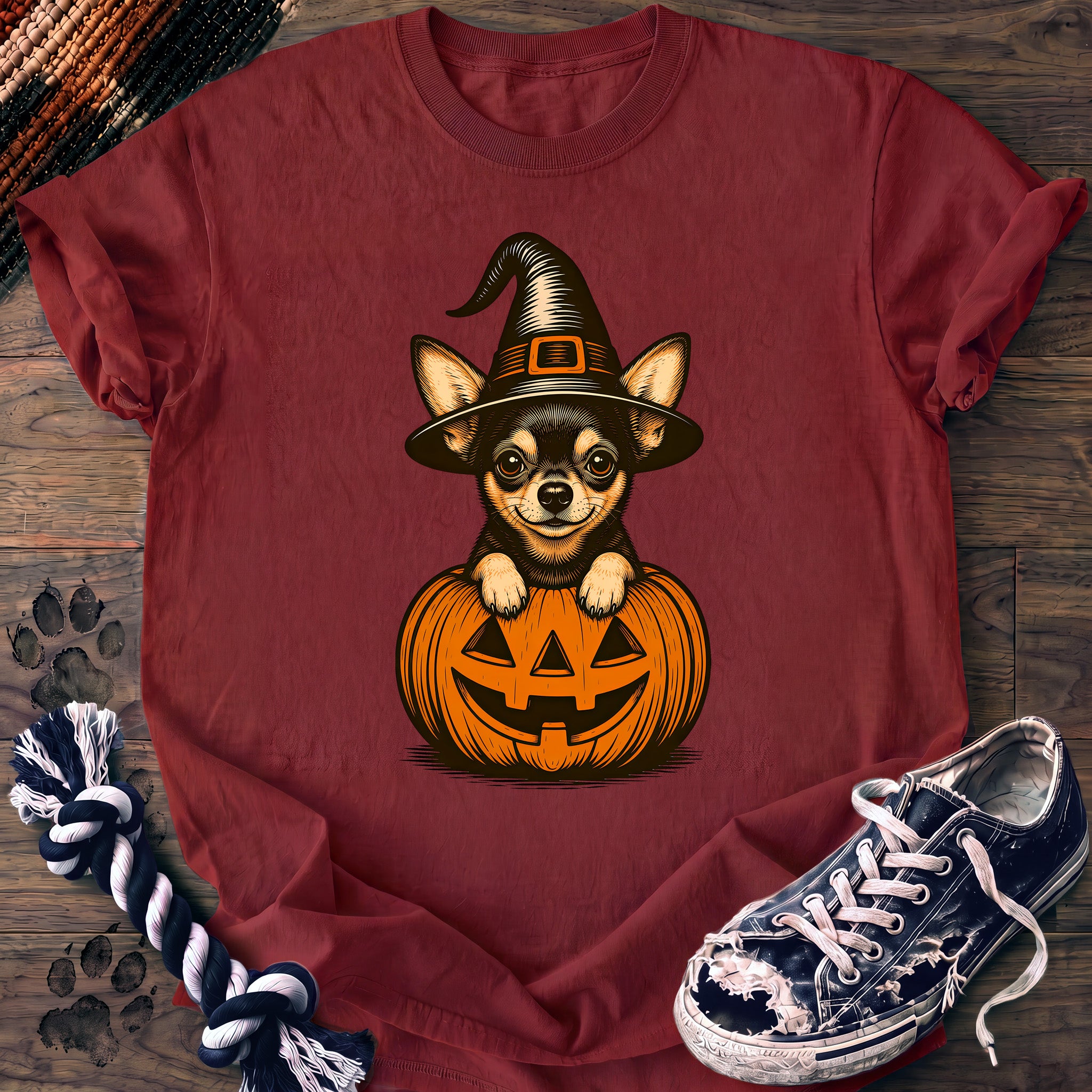 PAWSSION CLUB t-shirt in Chili color - SKU PC-0536