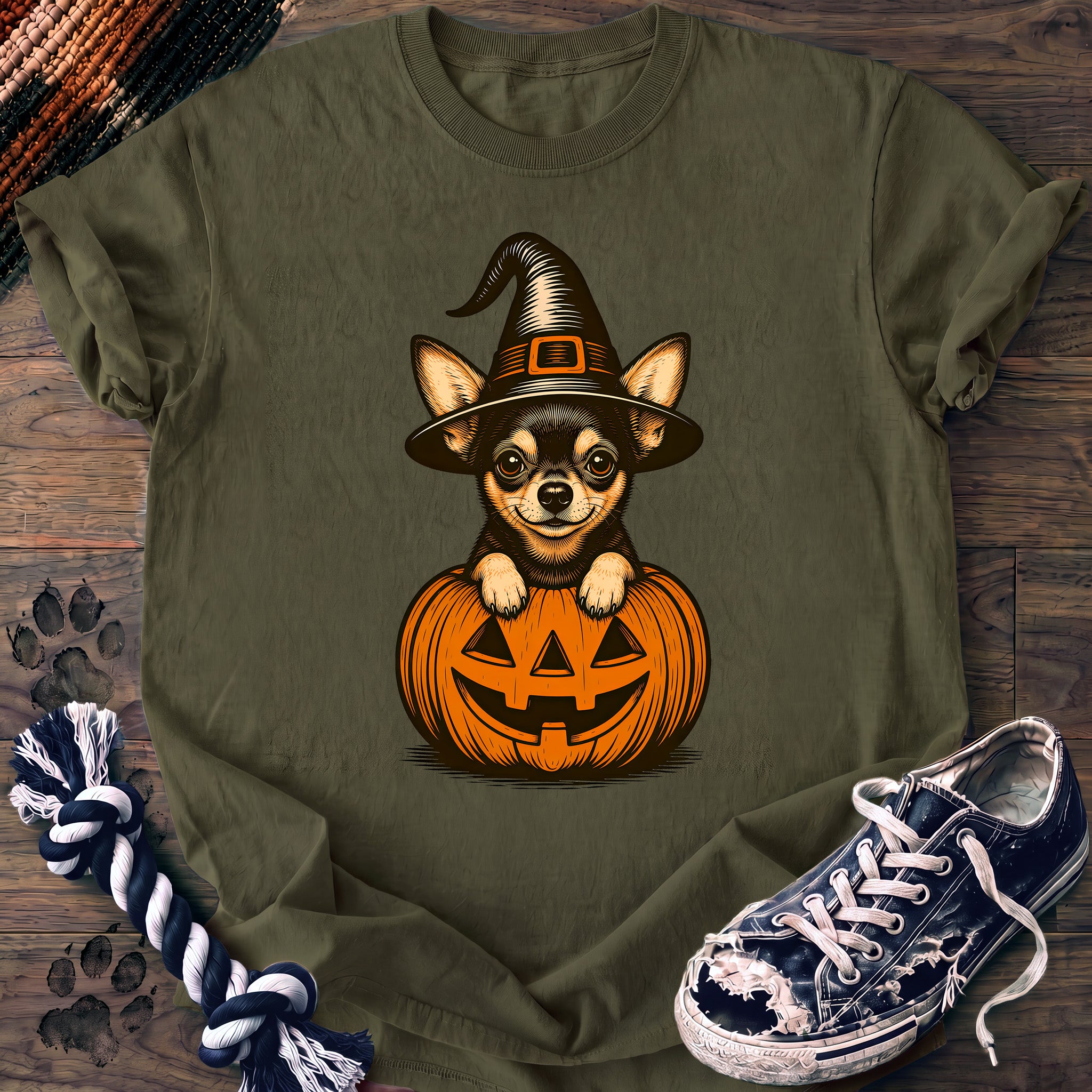 PAWSSION CLUB t-shirt in Moss color - SKU PC-0536