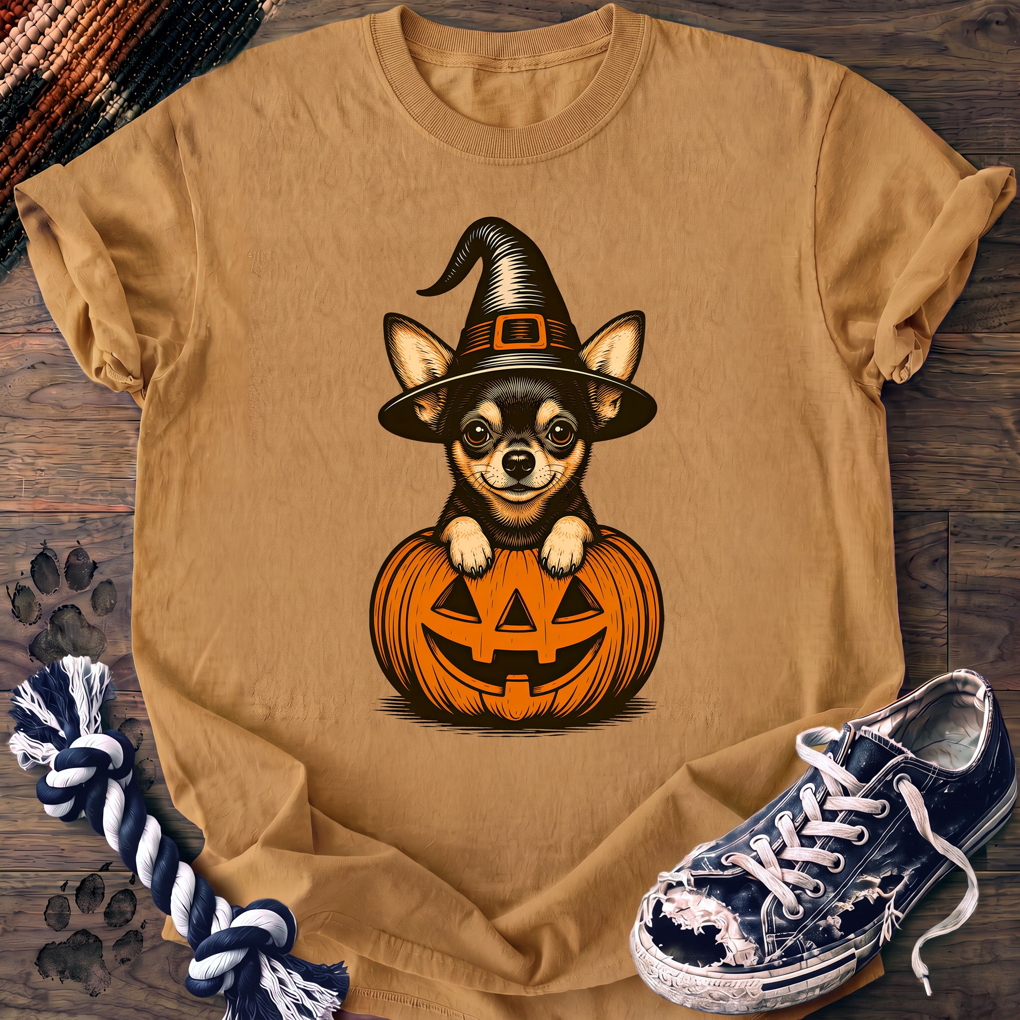 PAWSSION CLUB t-shirt in Mustard color - SKU PC-0536
