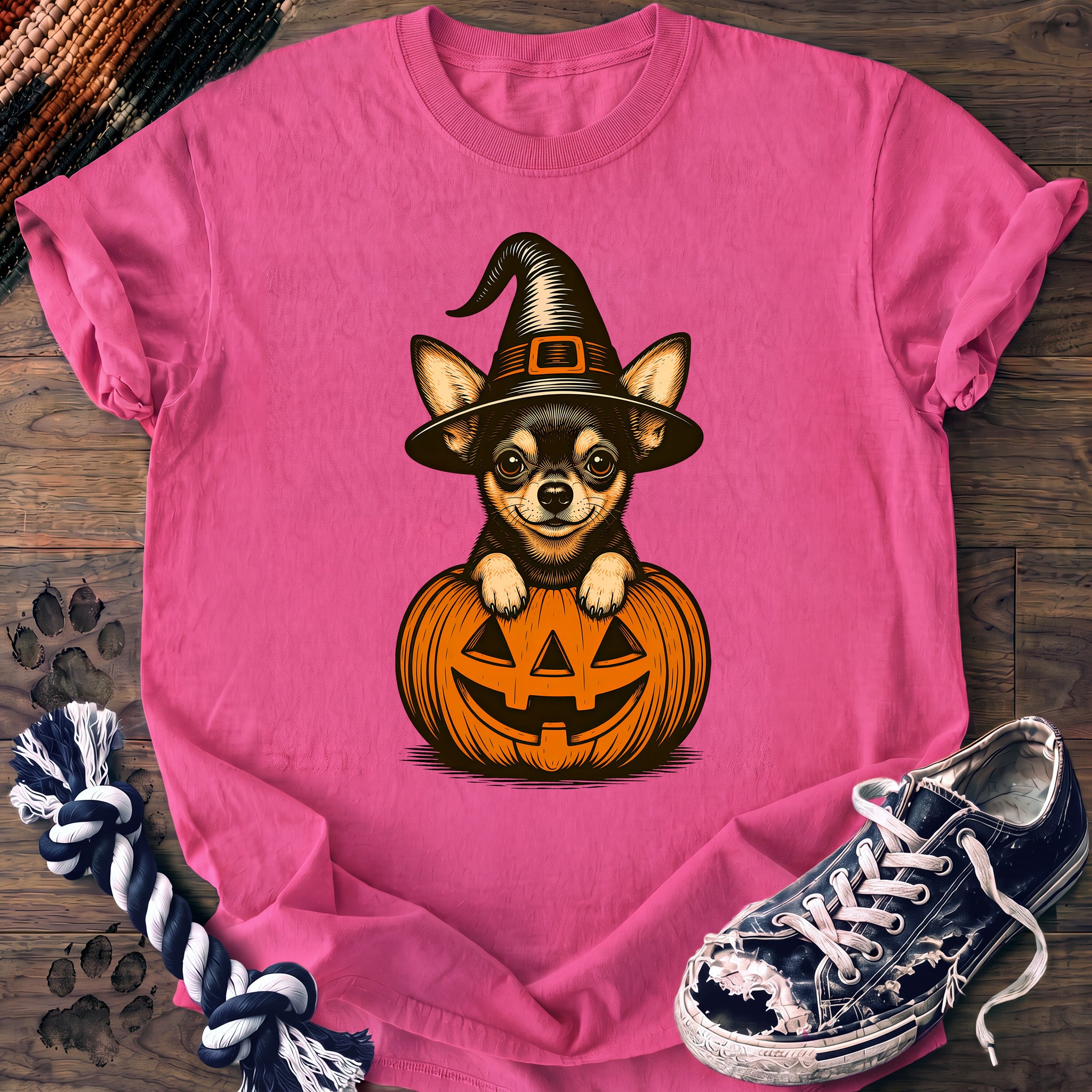 PAWSSION CLUB t-shirt in NeonPink color - SKU PC-0536