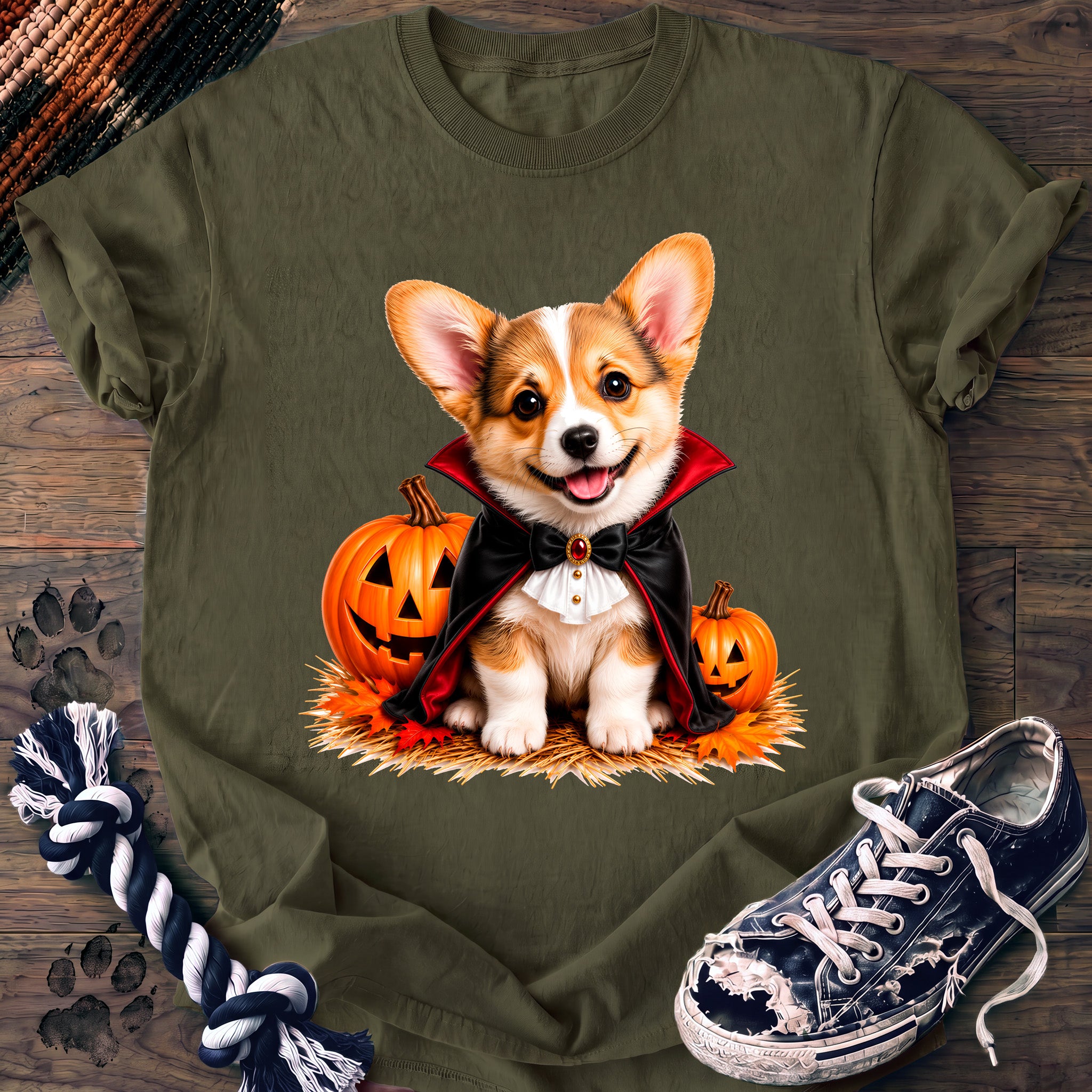 PAWSSION CLUB t-shirt in Moss color - SKU PC-0540