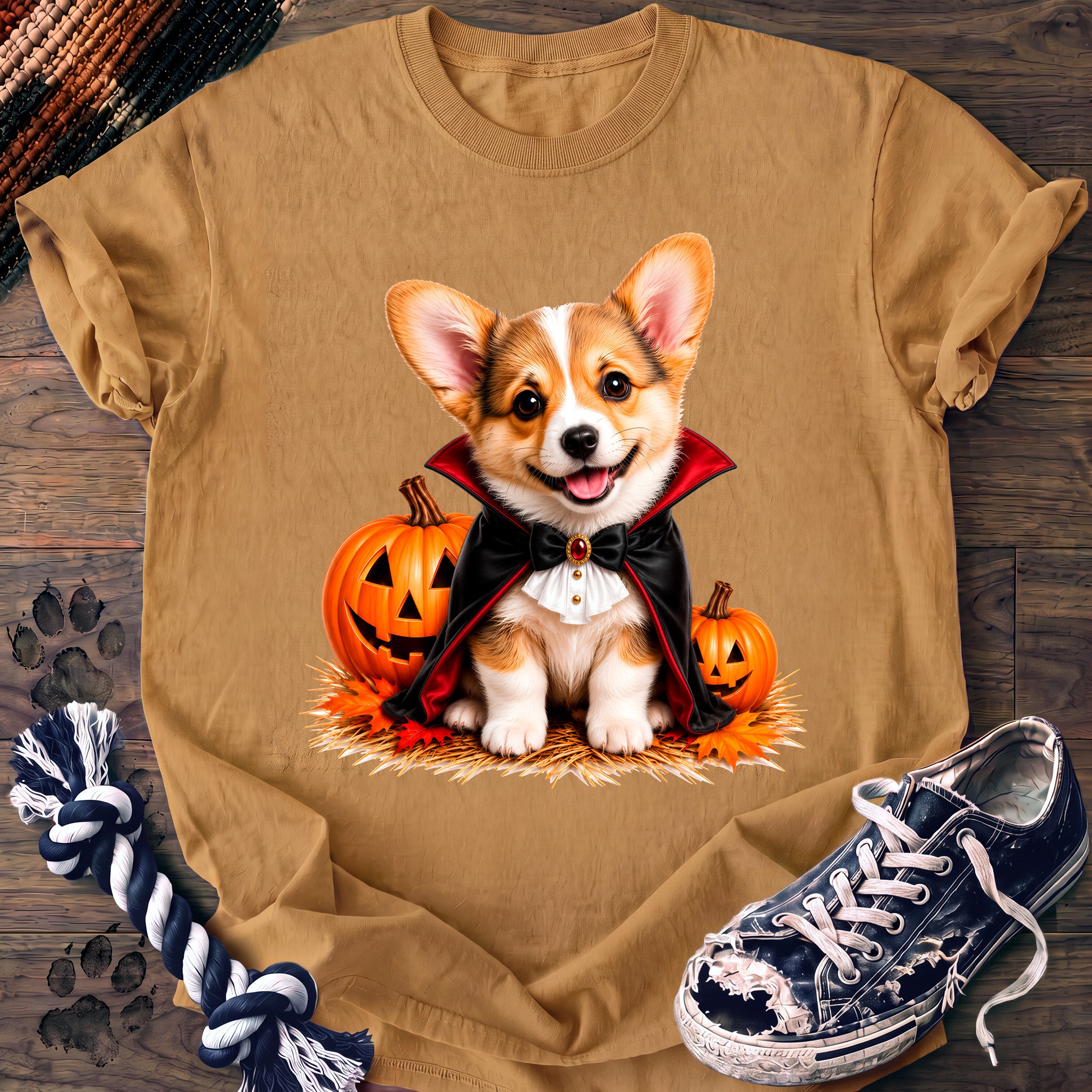 PAWSSION CLUB t-shirt in Mustard color - SKU PC-0540