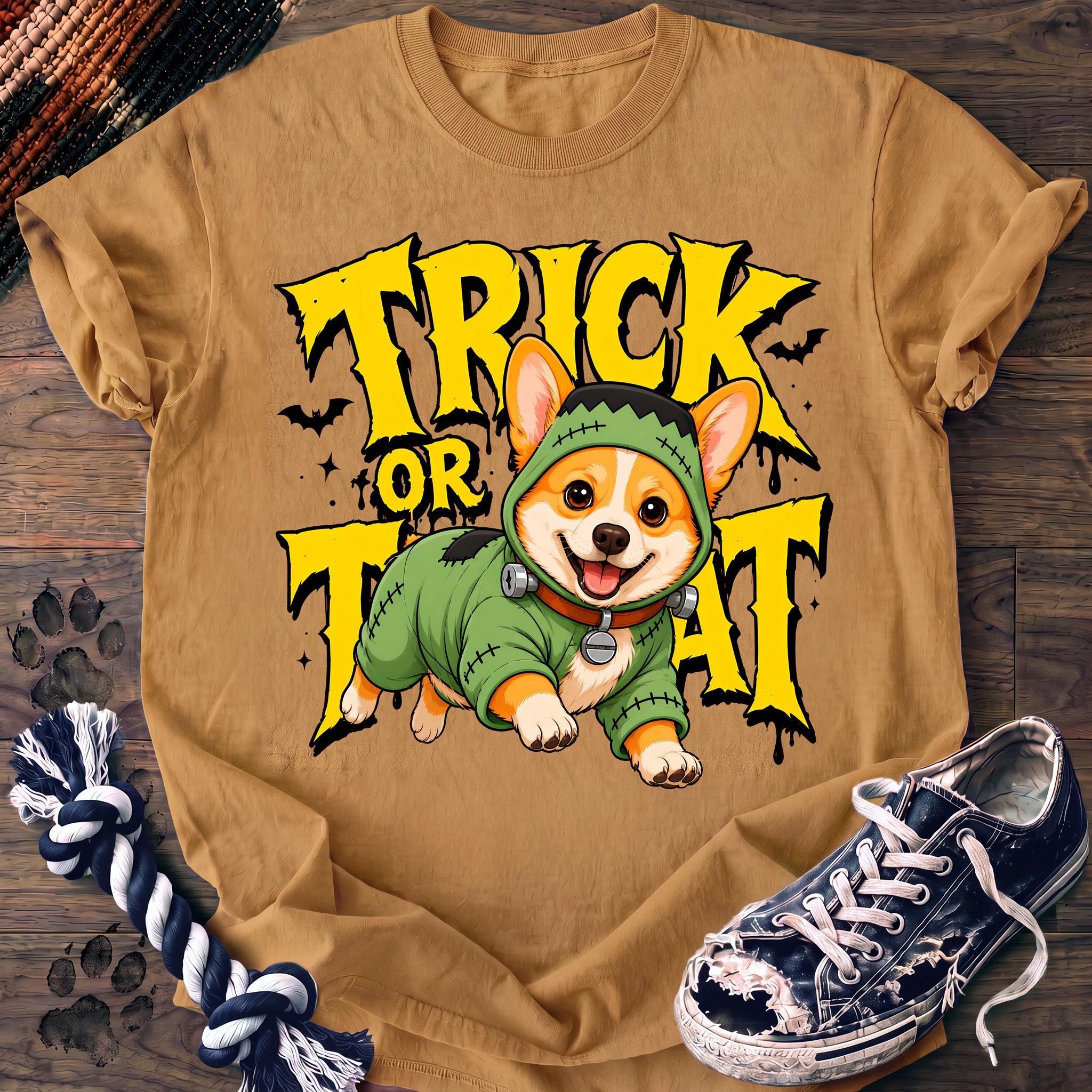 PAWSSION CLUB t-shirt in Mustard color - SKU PC-0541