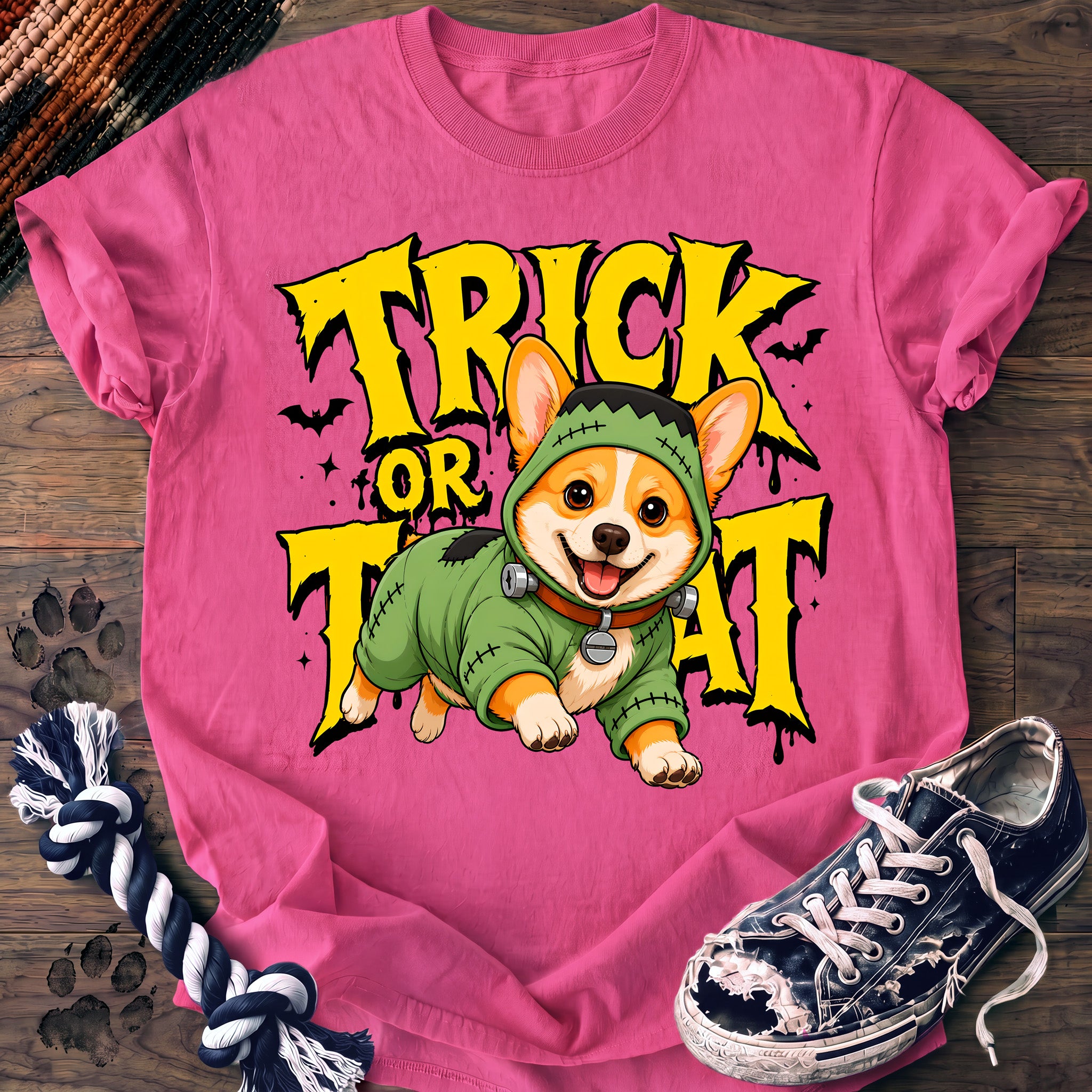 PAWSSION CLUB t-shirt in NeonPink color - SKU PC-0541