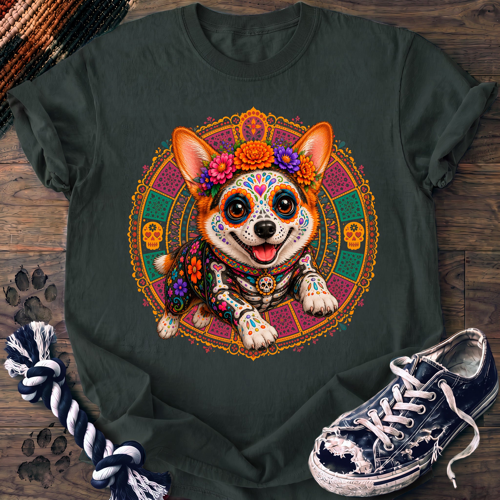 PAWSSION CLUB t-shirt in BlueSpruce color - SKU PC-0546