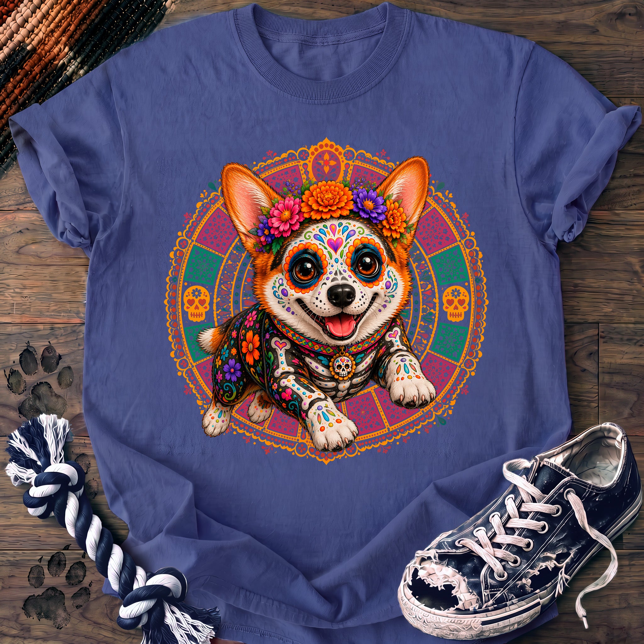 PAWSSION CLUB t-shirt in FloBlue color - SKU PC-0546