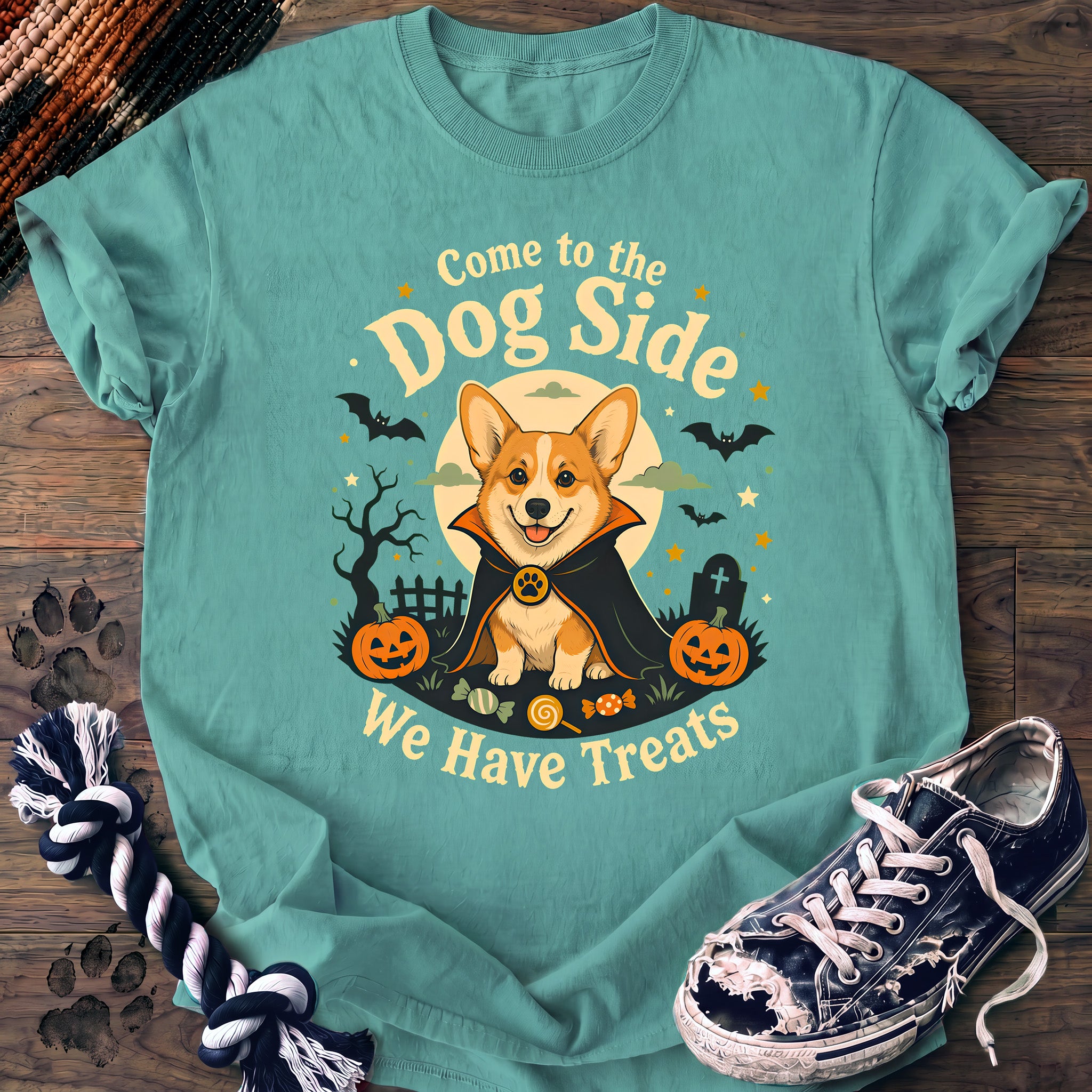 PAWSSION CLUB t-shirt in ChalkyMint color - SKU PC-0549