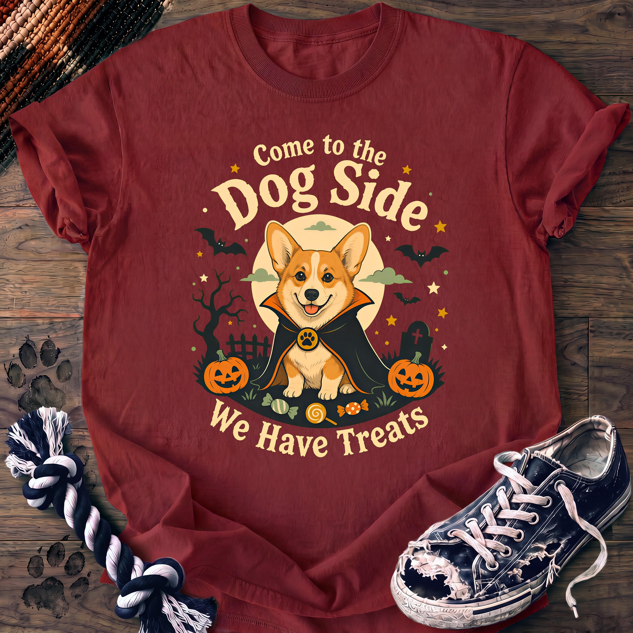 PAWSSION CLUB t-shirt in Chili color - SKU PC-0549