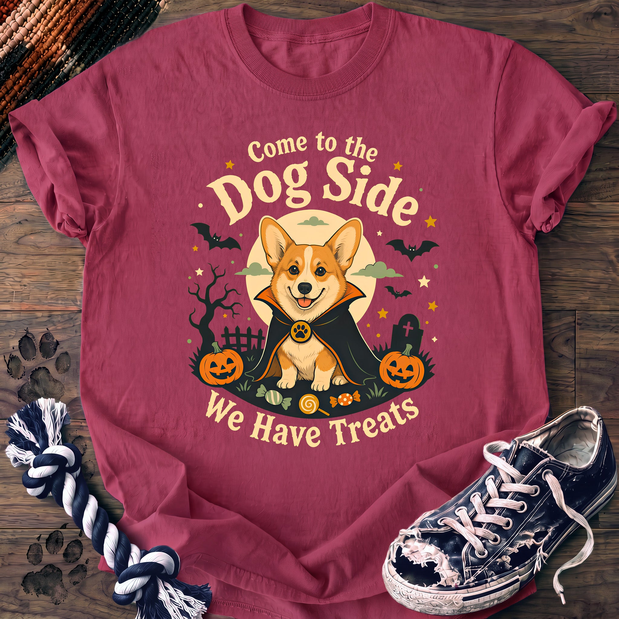 PAWSSION CLUB t-shirt in Crunchberry color - SKU PC-0549
