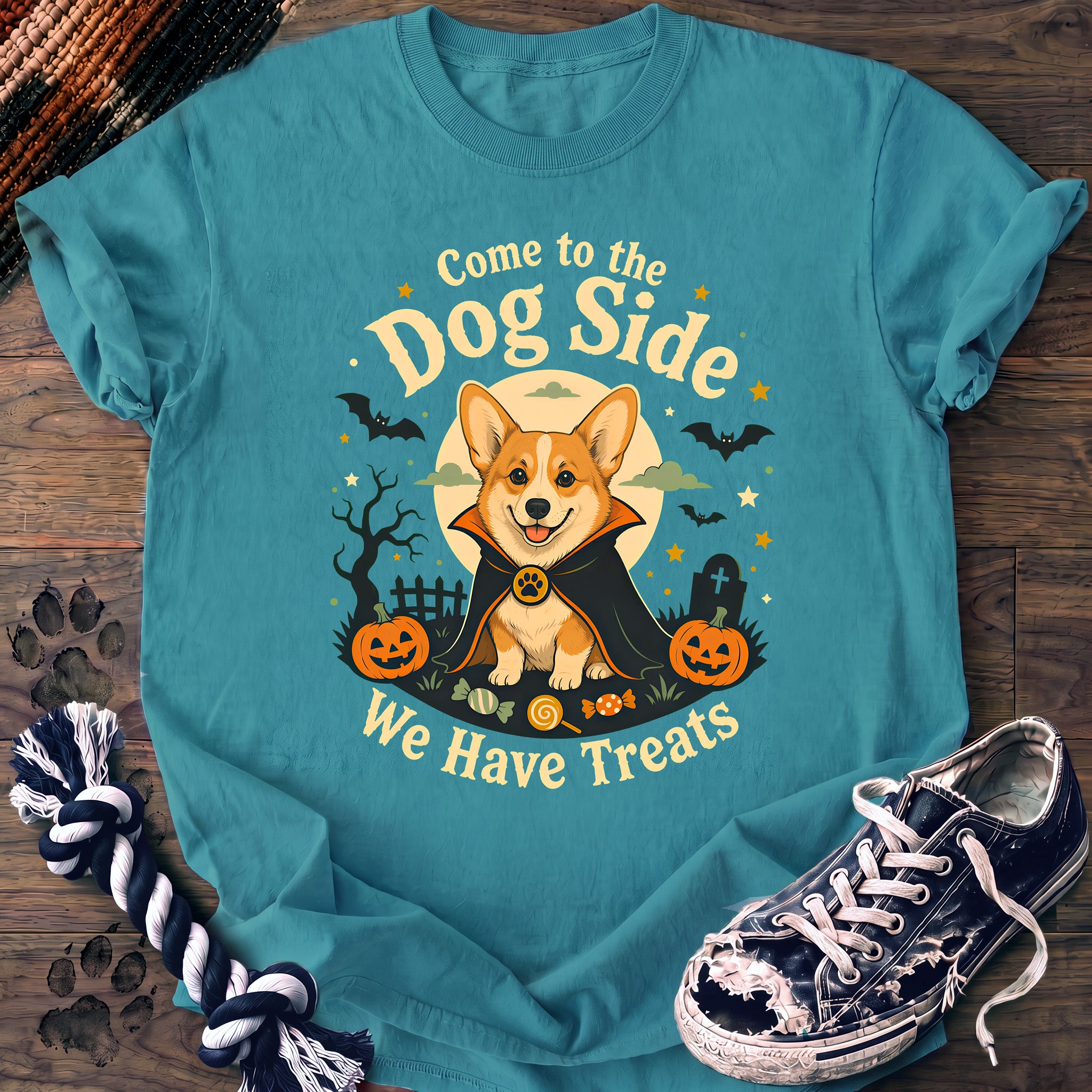 PAWSSION CLUB t-shirt in LagoonBlue color - SKU PC-0549