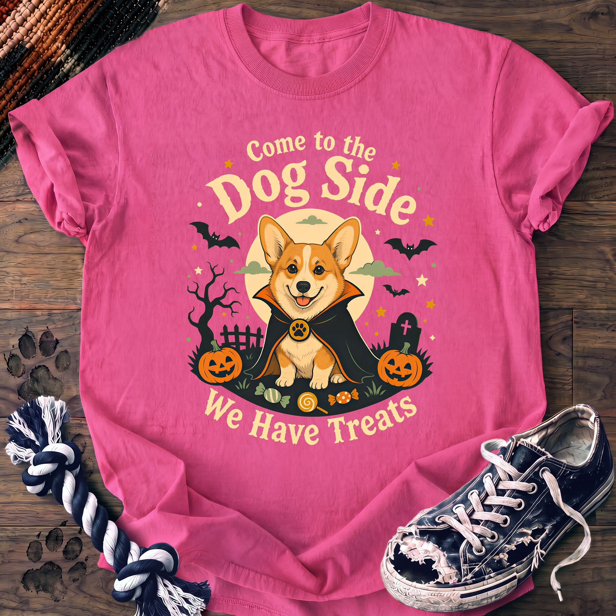 PAWSSION CLUB t-shirt in NeonPink color - SKU PC-0549