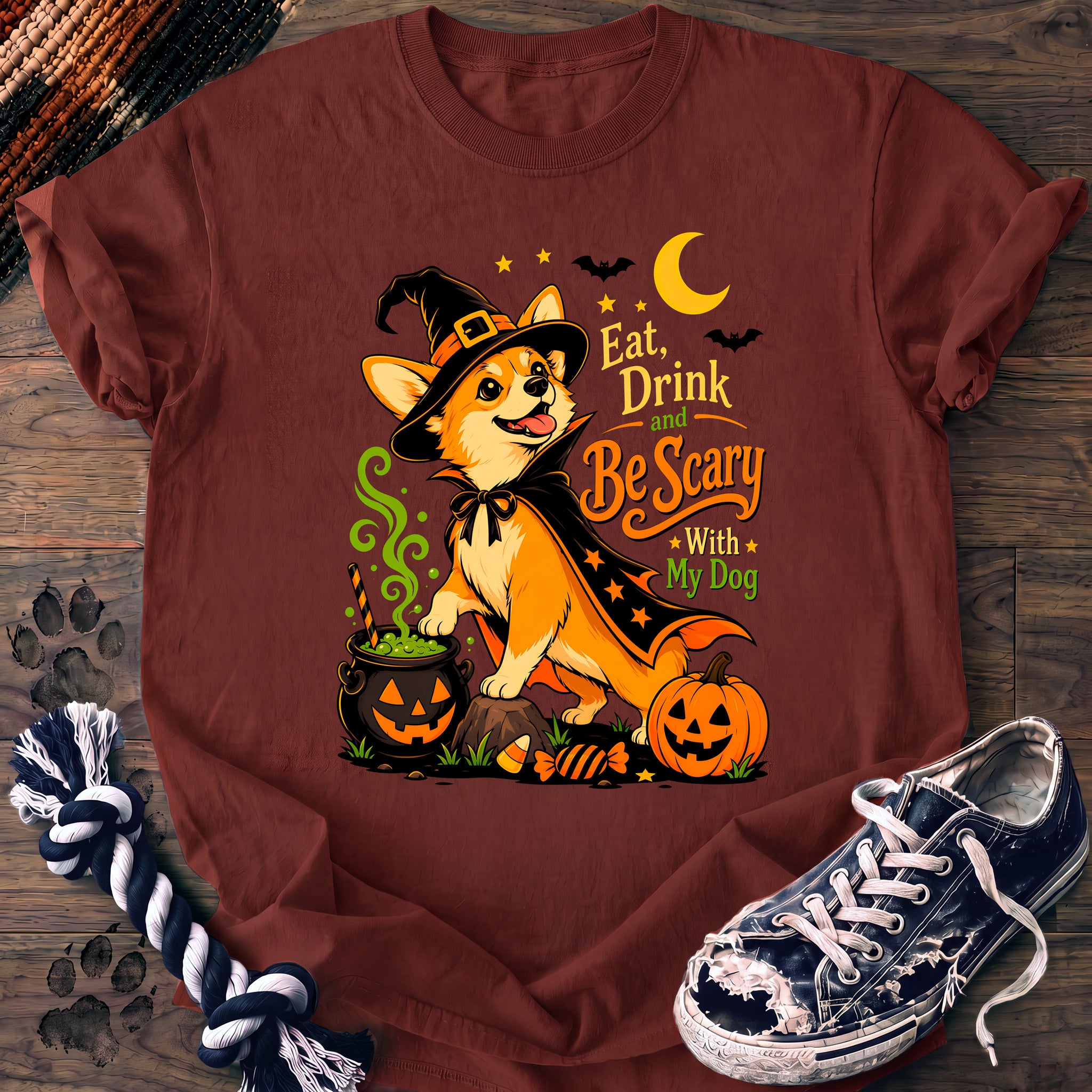 PAWSSION CLUB t-shirt in Brick color - SKU PC-0550