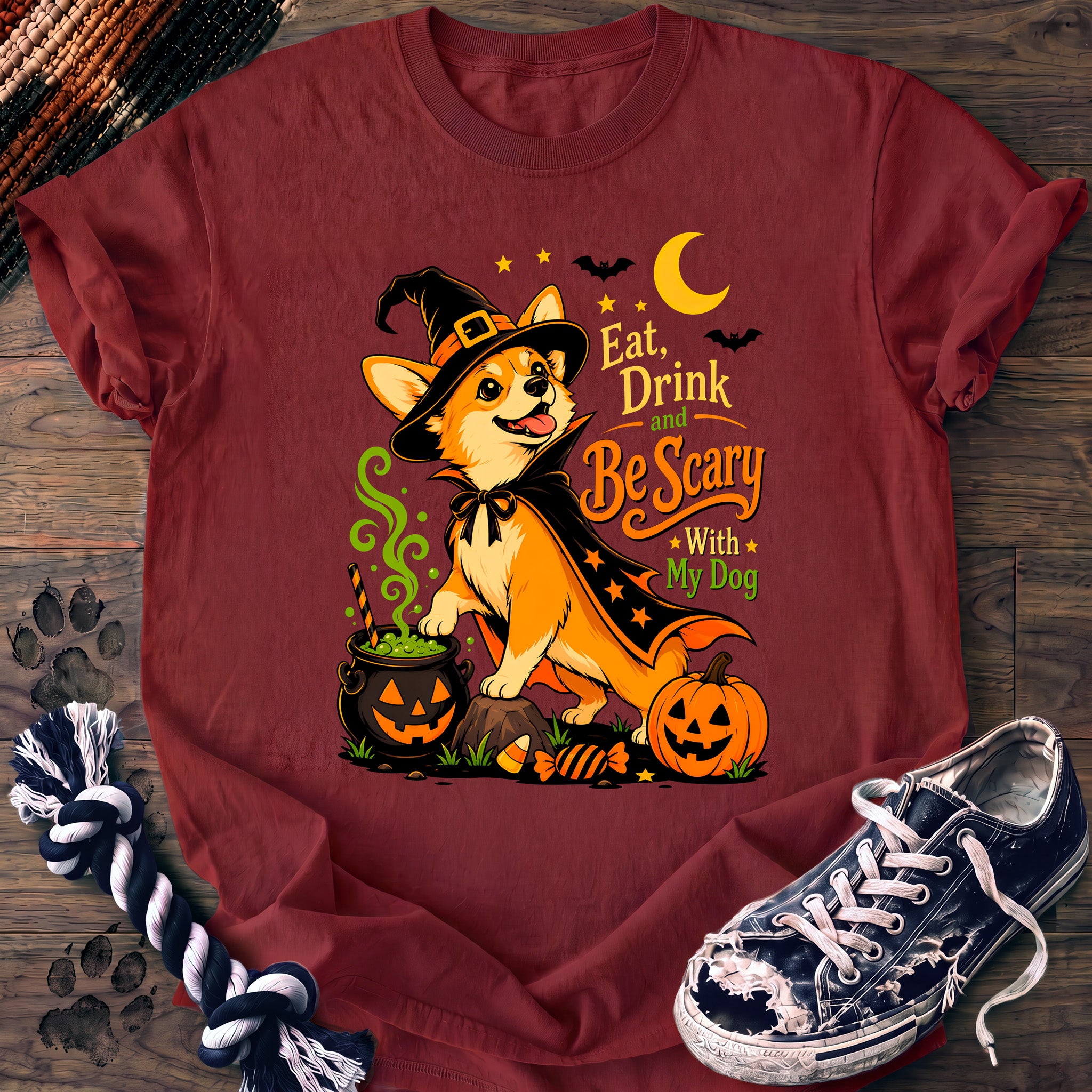 PAWSSION CLUB t-shirt in Chili color - SKU PC-0550
