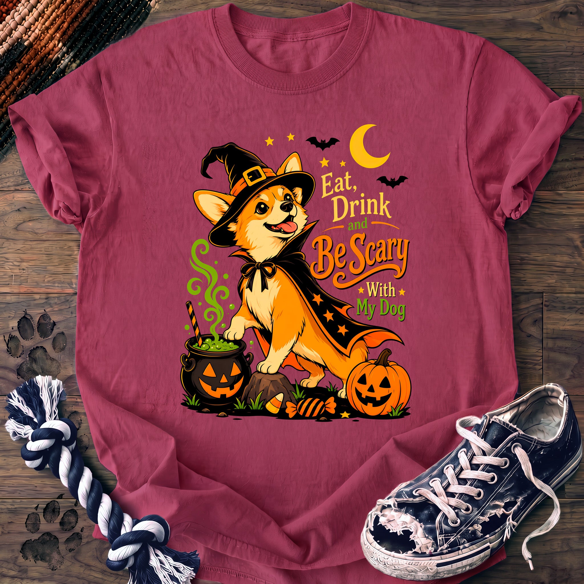 PAWSSION CLUB t-shirt in Crunchberry color - SKU PC-0550