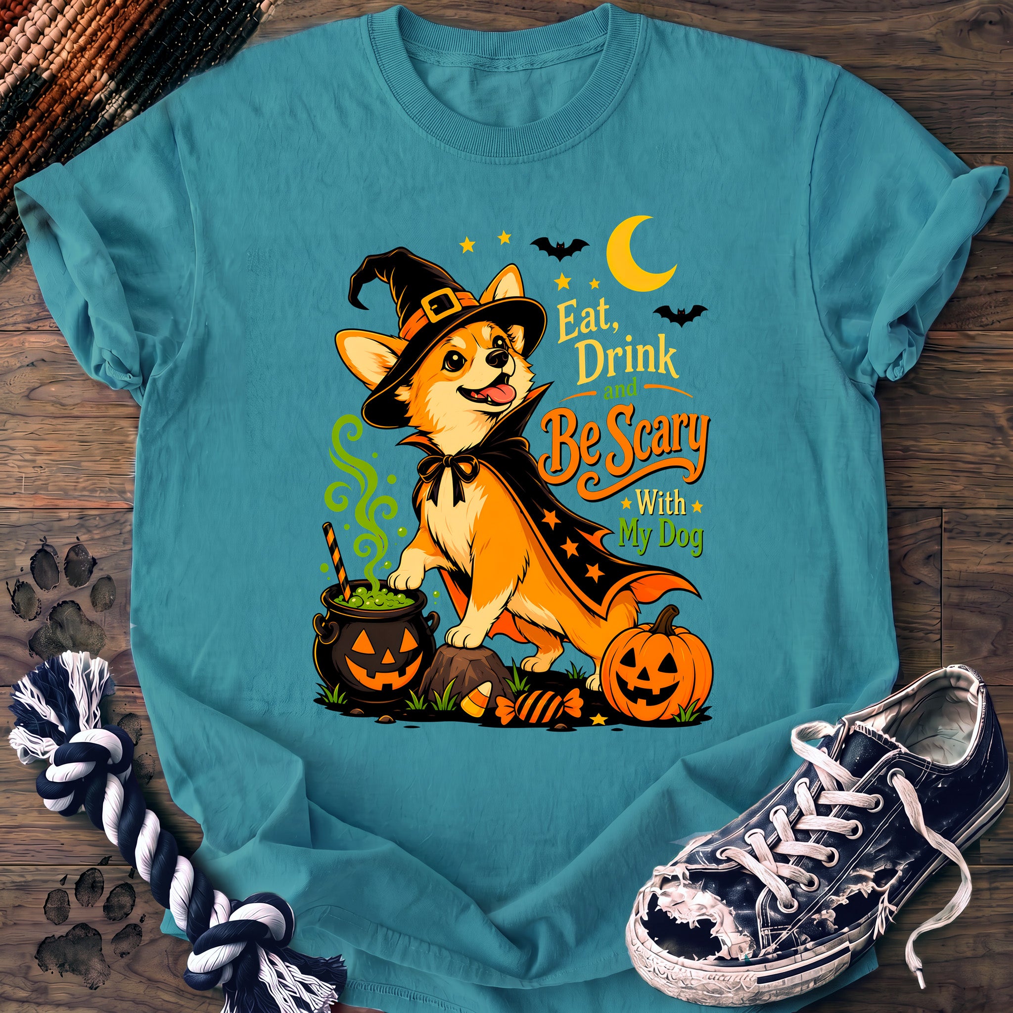 PAWSSION CLUB t-shirt in LagoonBlue color - SKU PC-0550