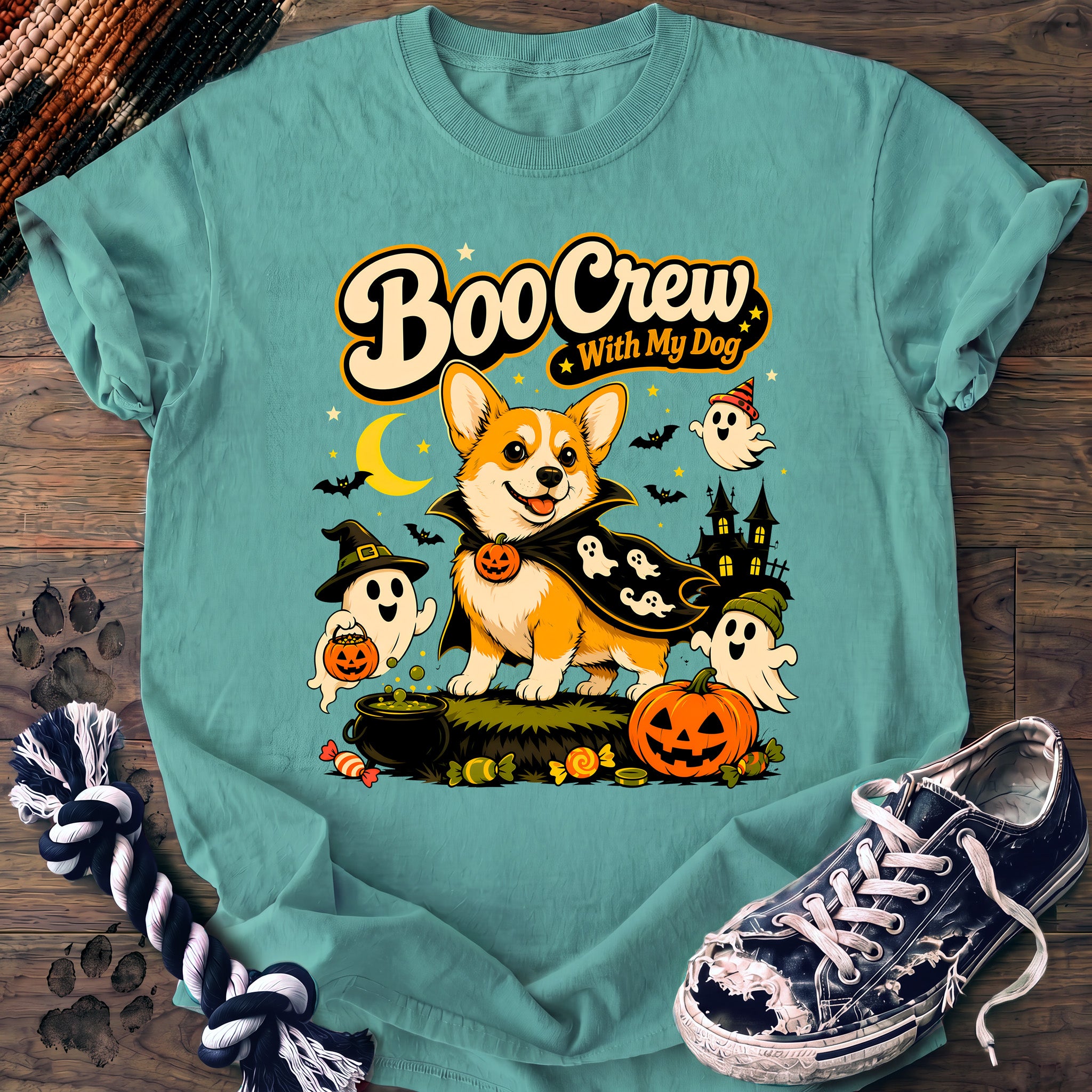 PAWSSION CLUB t-shirt in ChalkyMint color - SKU PC-0551