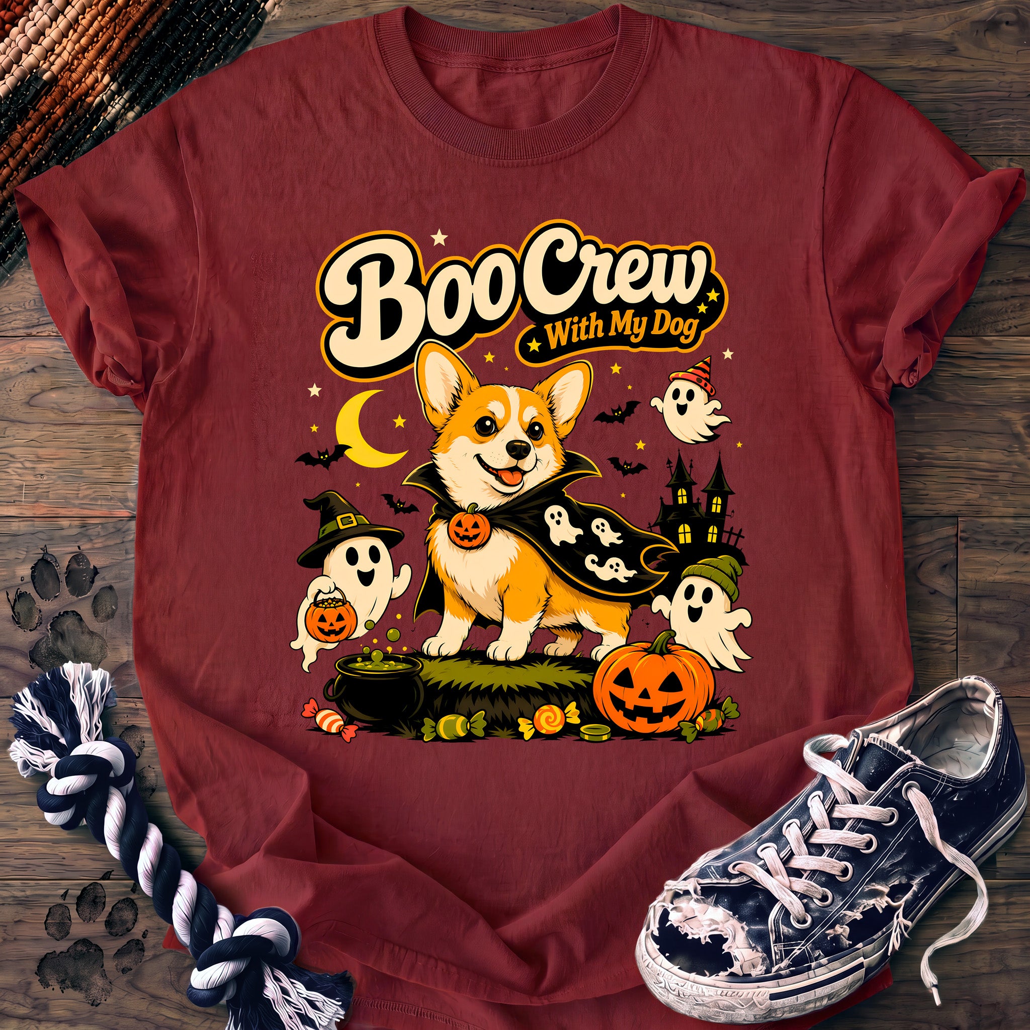 PAWSSION CLUB t-shirt in Chili color - SKU PC-0551