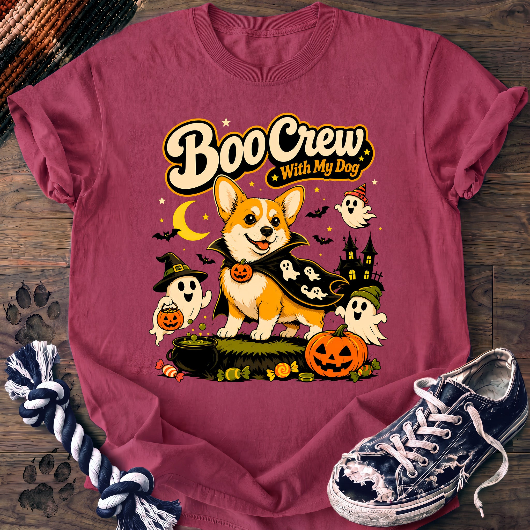 PAWSSION CLUB t-shirt in Crunchberry color - SKU PC-0551